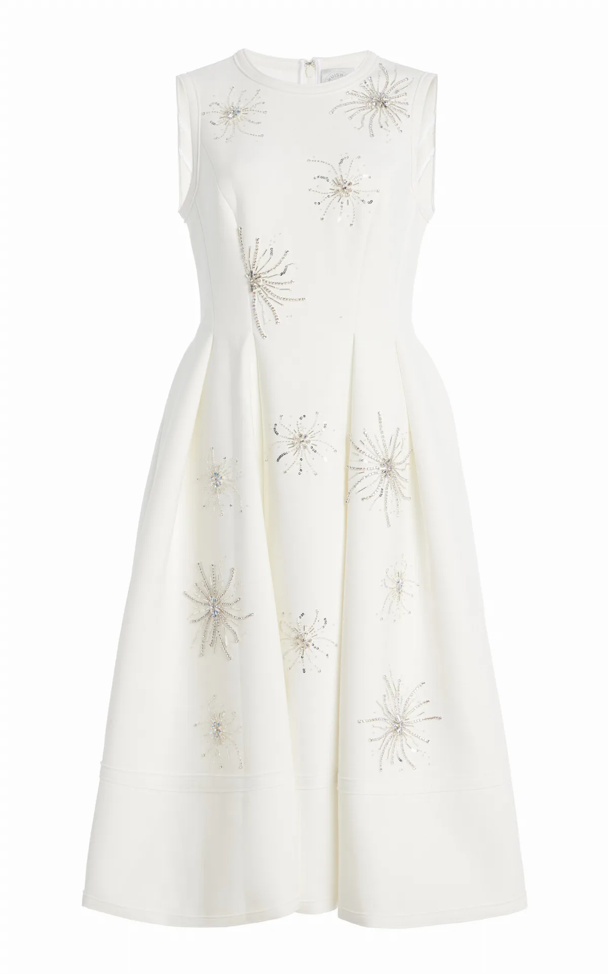 May Crystal-Embellished Scuba Midi Dress by Huishan Zhang