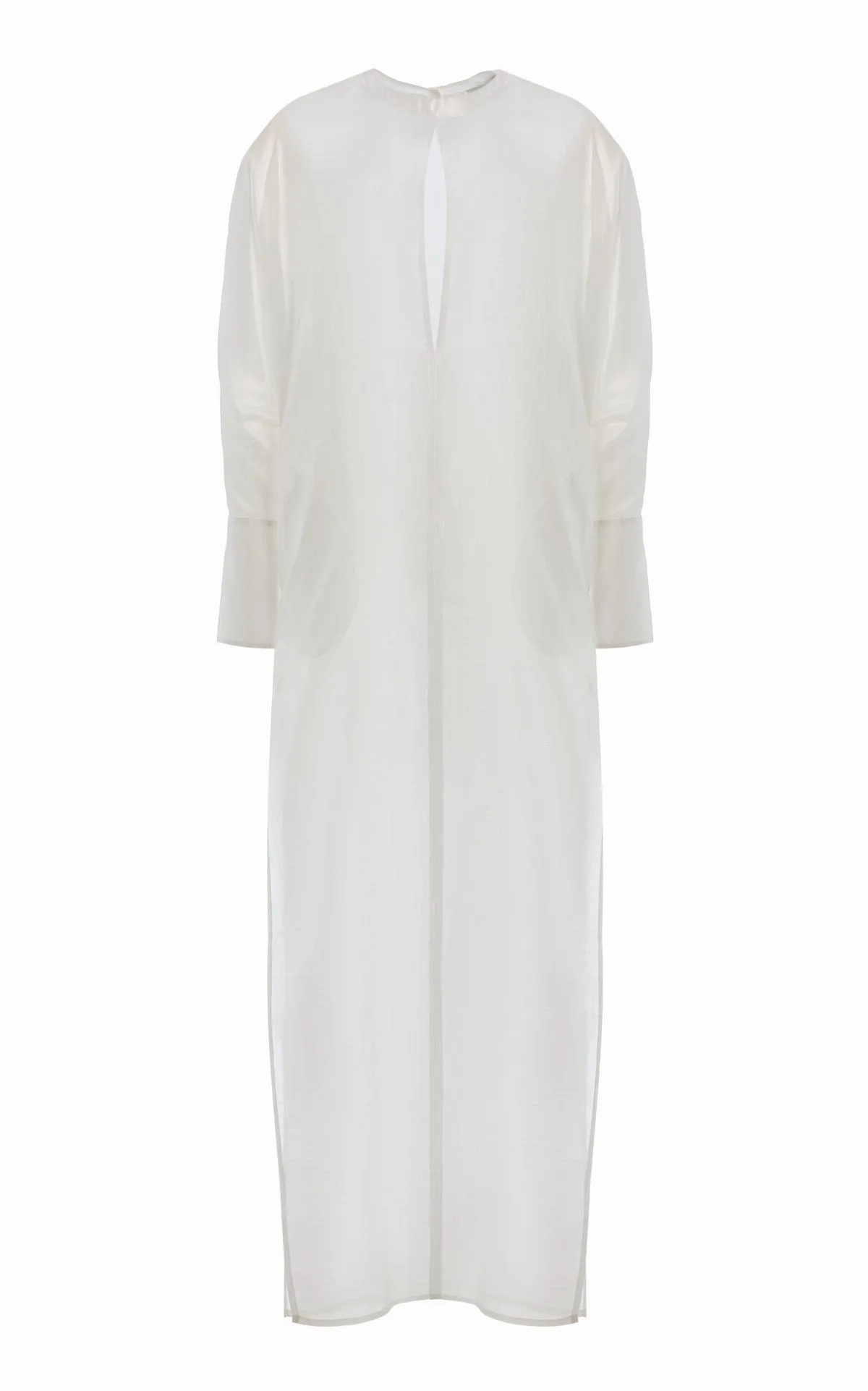 Marine Keyhole Voile Maxi Dress by DARKPARK