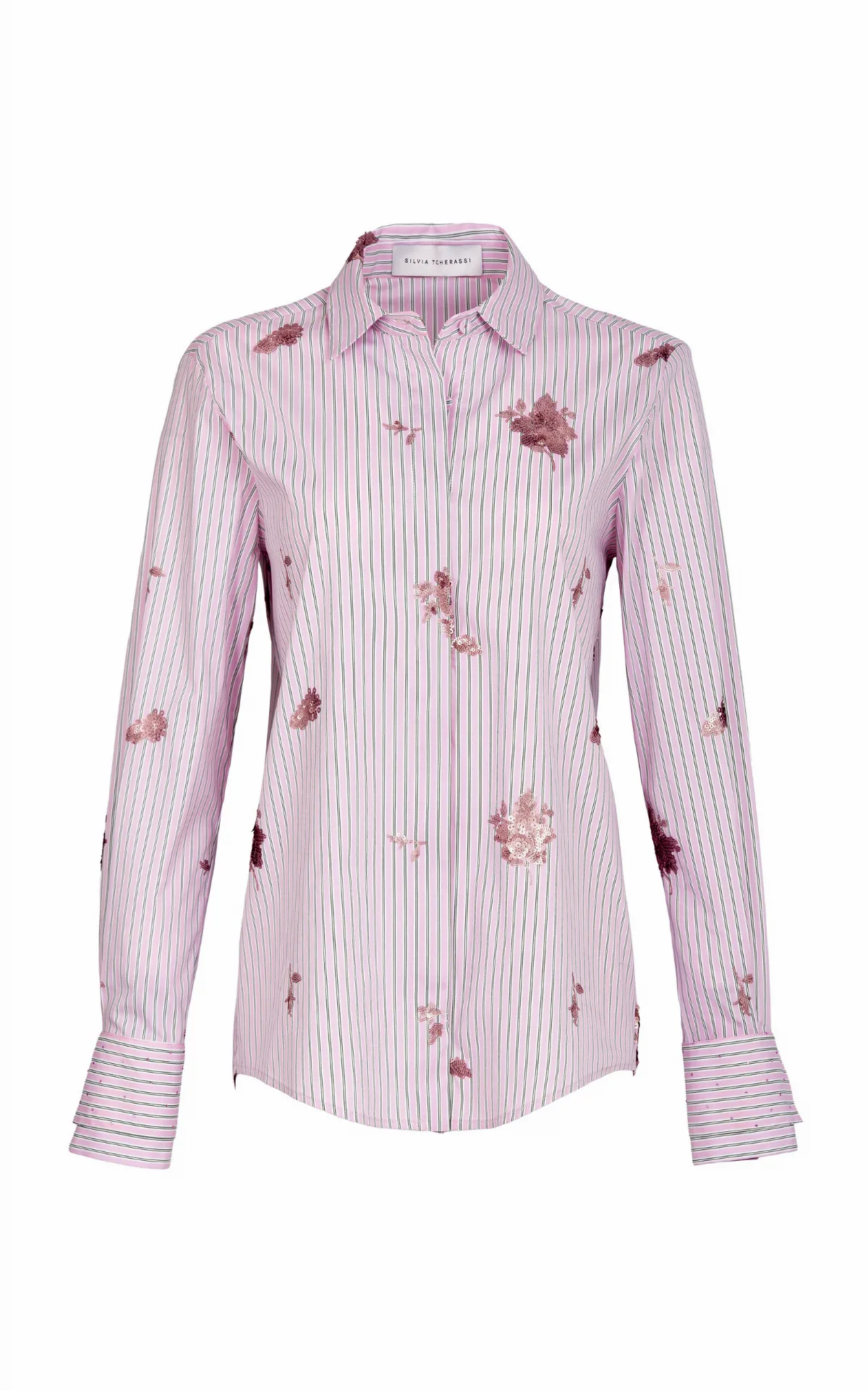 Linette Cotton-Blend Striped Blouse by Silvia Tcherassi