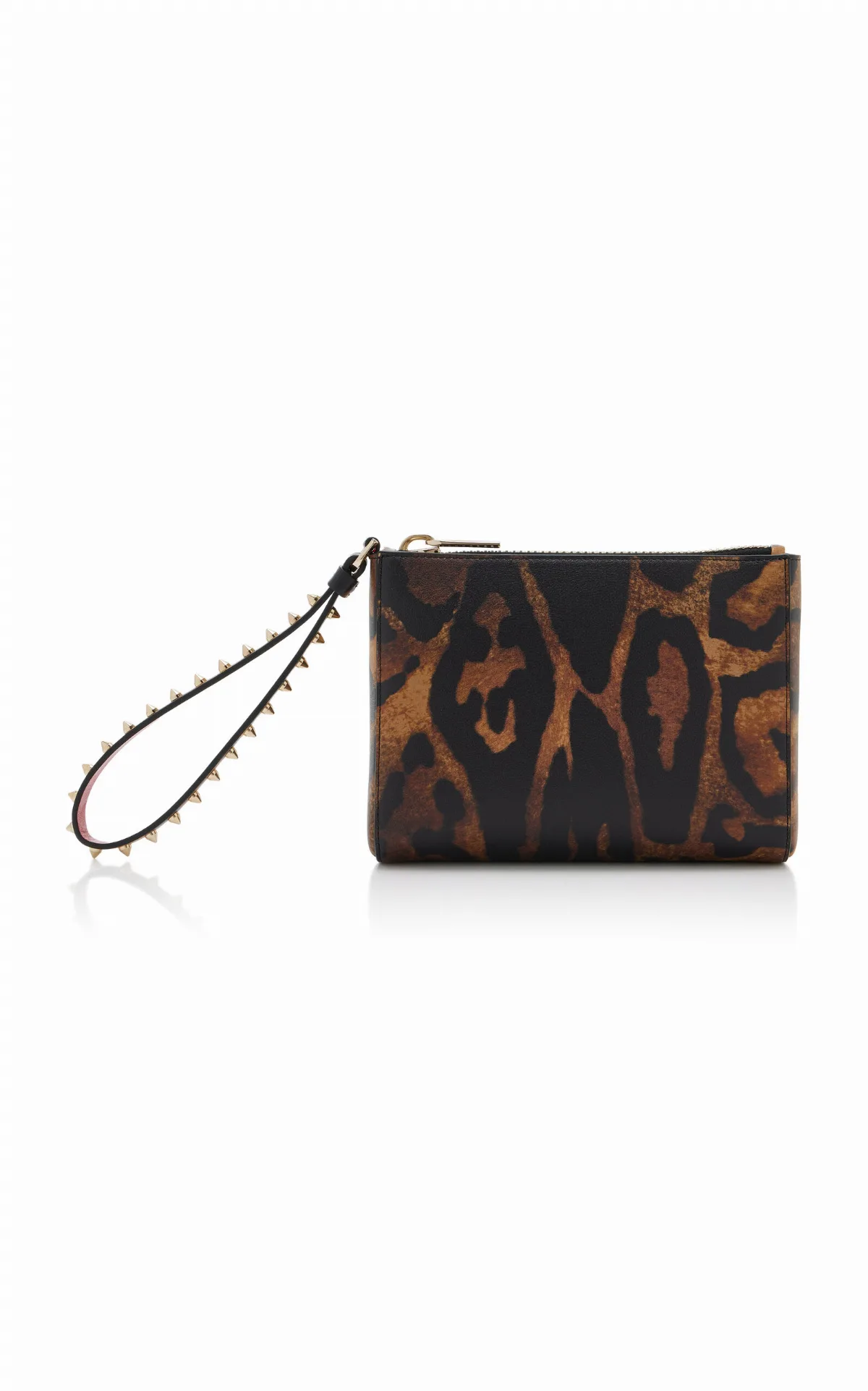 Cabata Mini Leopard Leather Pouch by Christian Louboutin