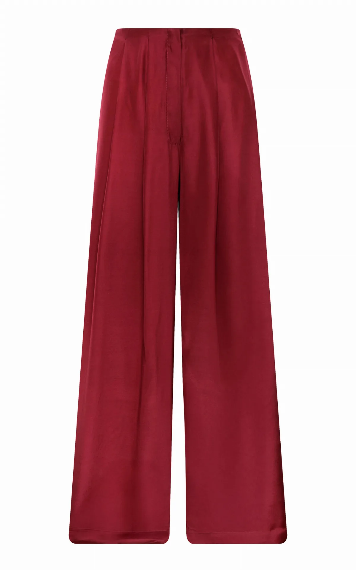 Origen Mid-Rise Silk Wide-Leg Pants by Andres Otalora