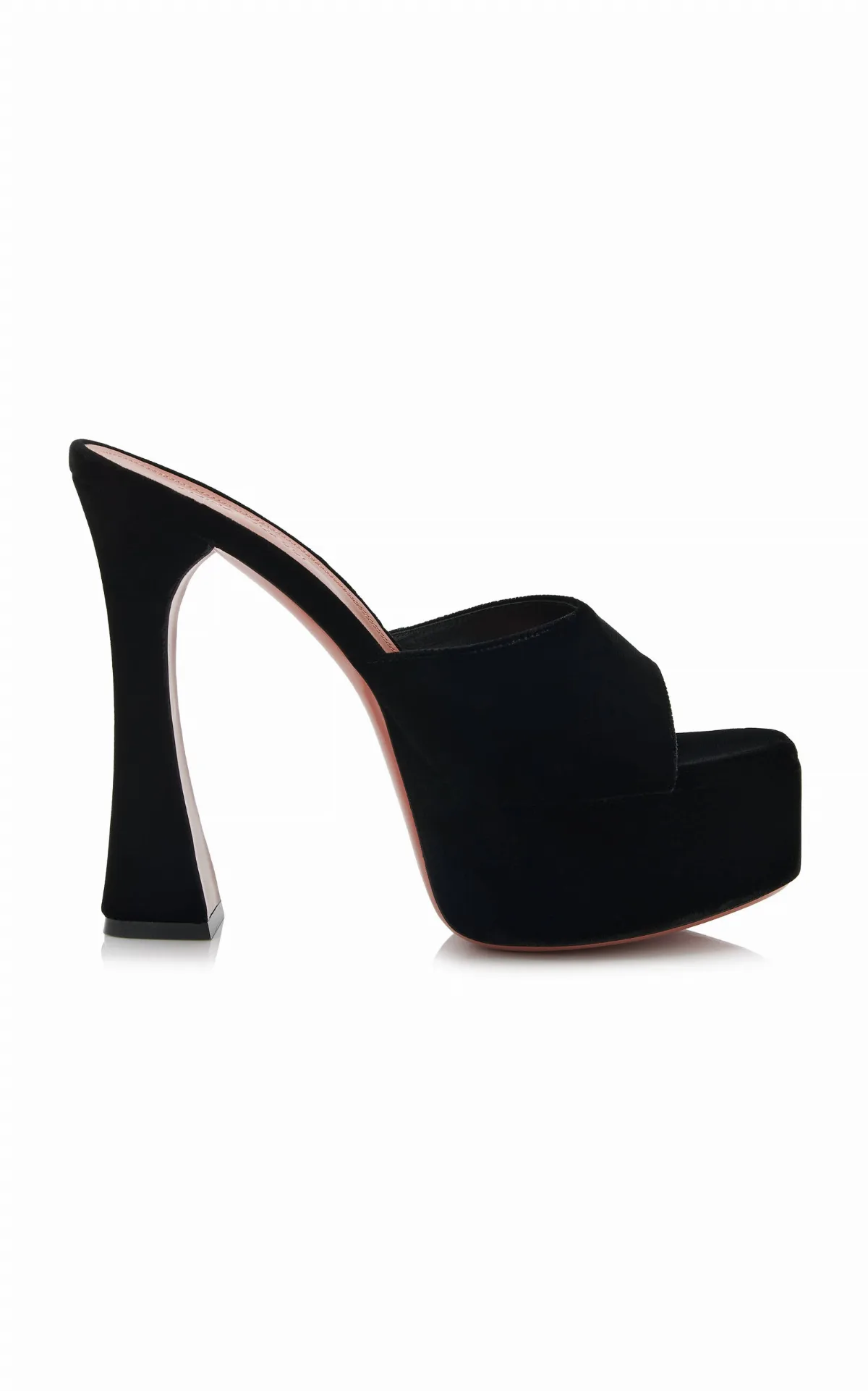 Dalida Velvet Platform Mules by Amina Muaddi