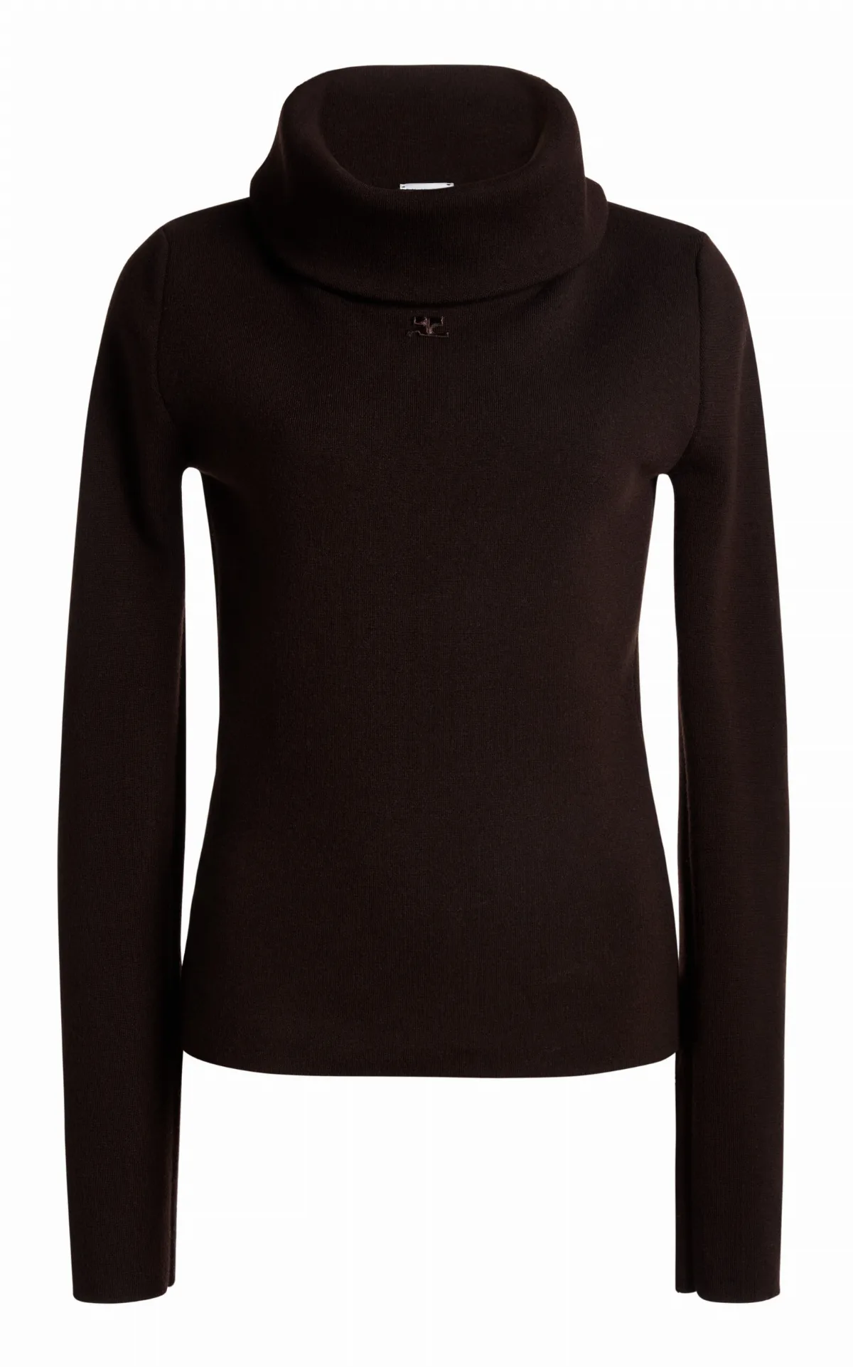 High-Collar Wool Sweater by Courrèges