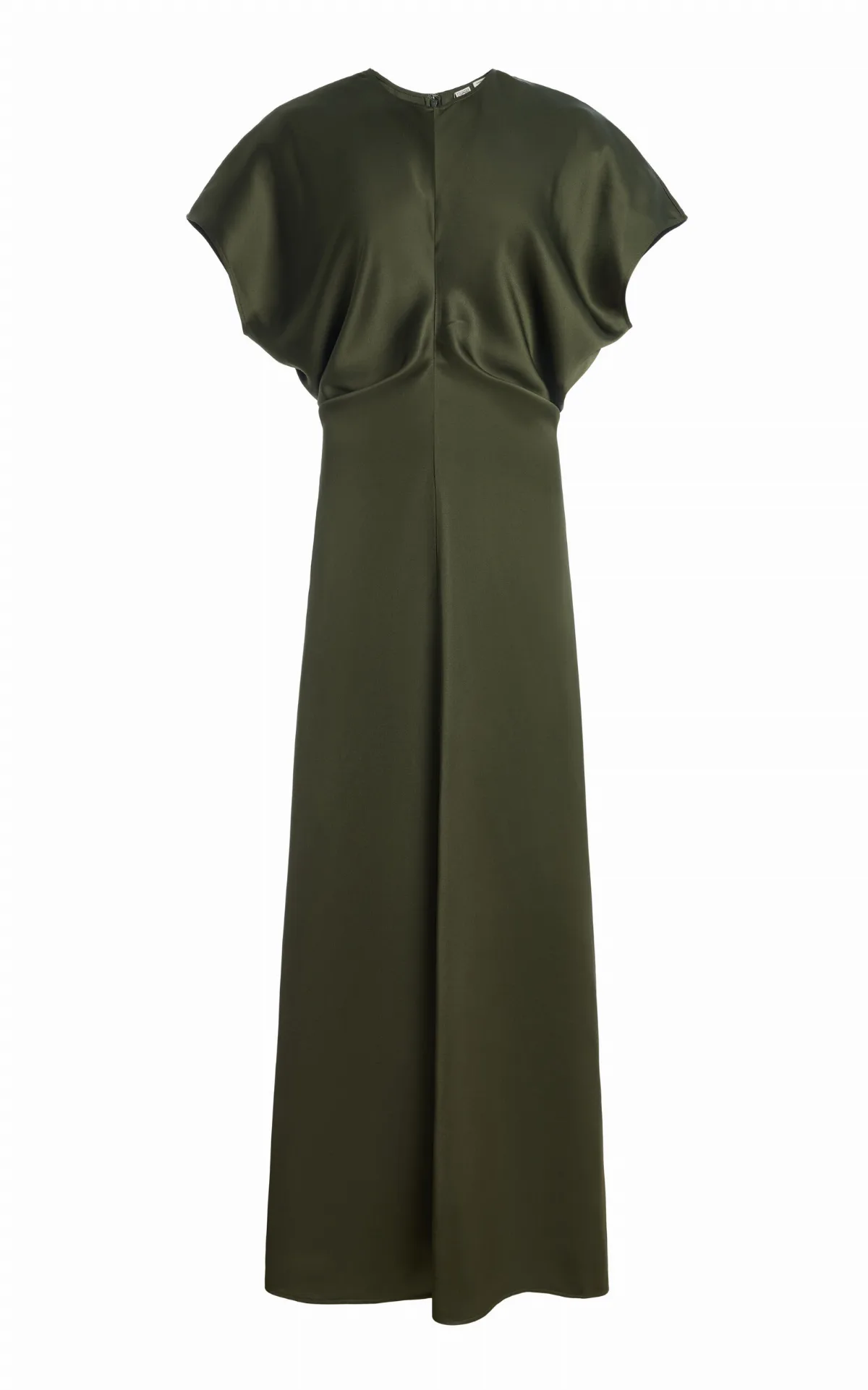 Slouch Waist Satin Midi Dress