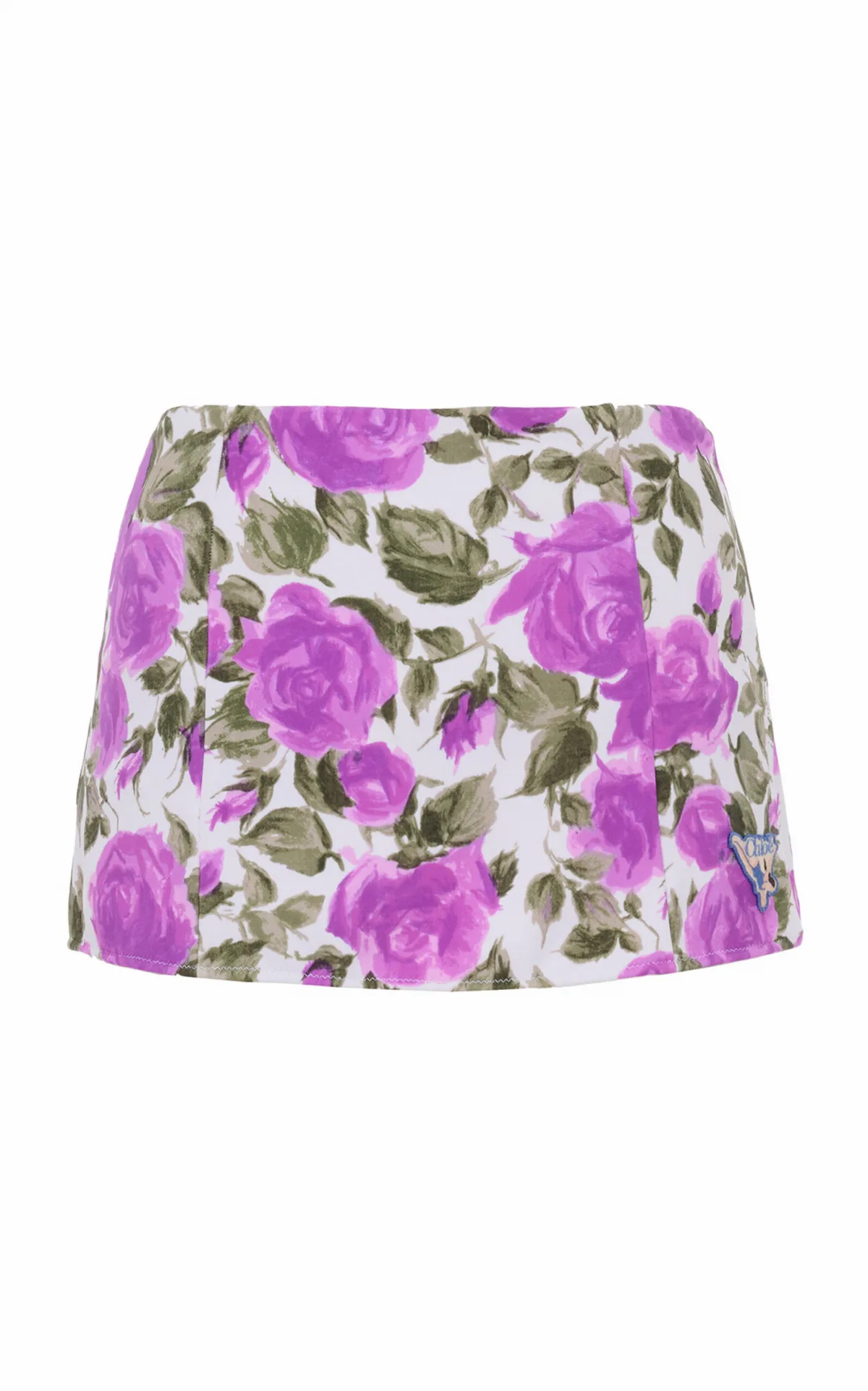 Floral High-Rise Mini Swim Skirt by Chloé
