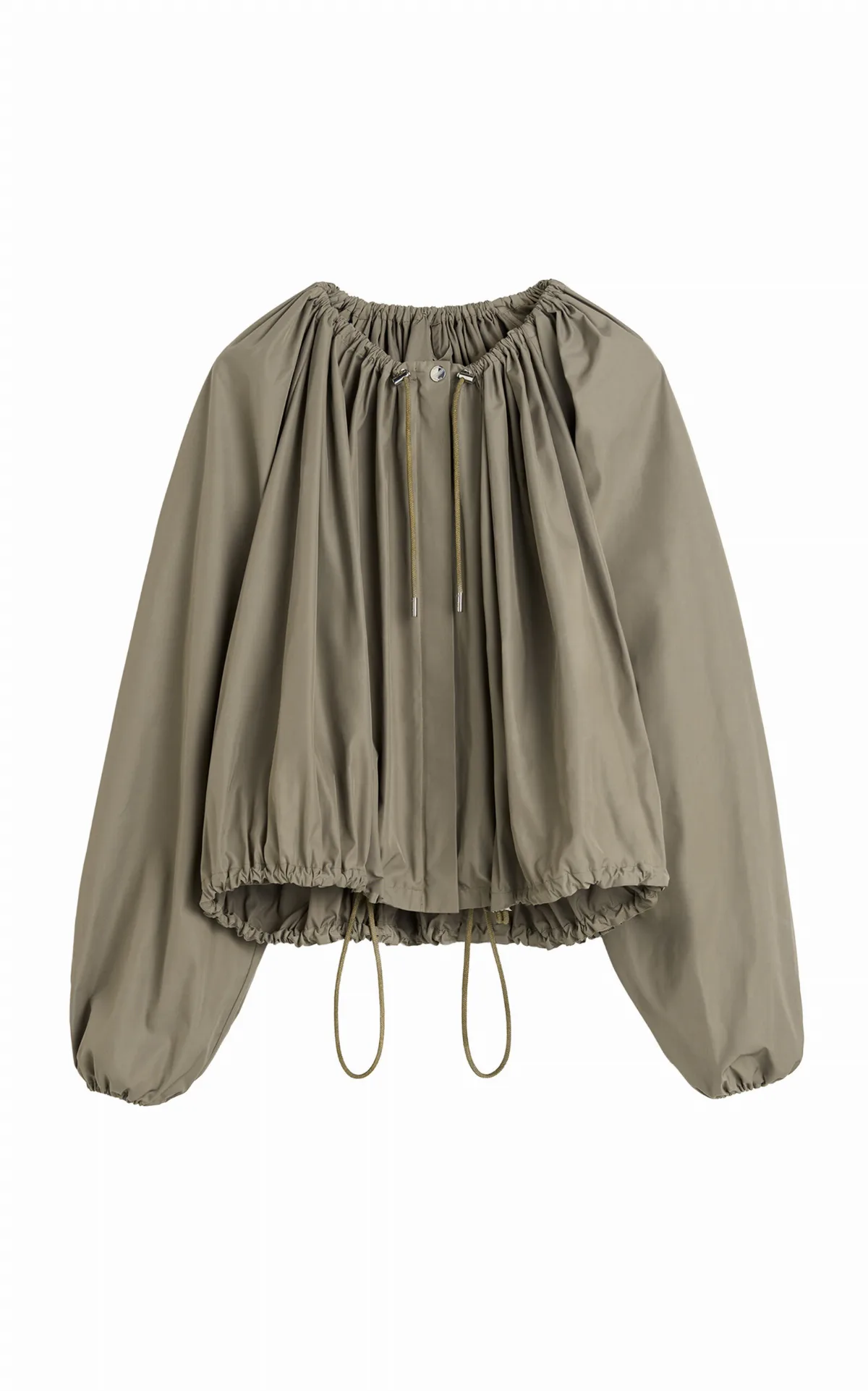 Gathered Parachute Shell Coat by Toteme