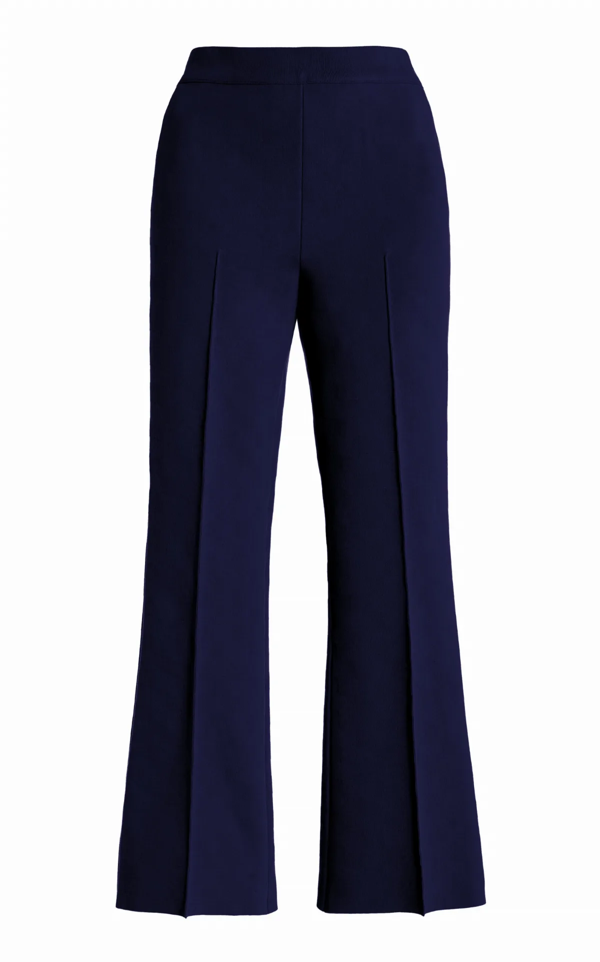 Long Kick Flared Stretch-Cotton Knit Pants