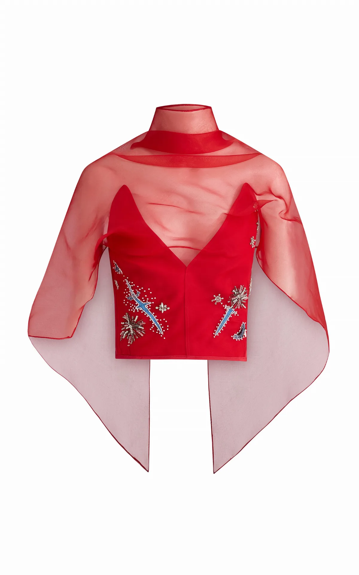 Rebel Cause Bead-Embroidered Top by Maticevski