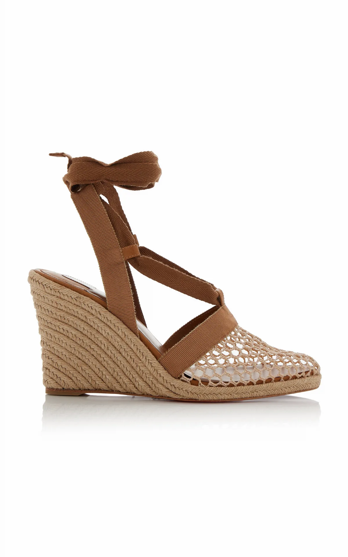 Toleda 85mm Crocheted Espadrille Wedge Sandals
