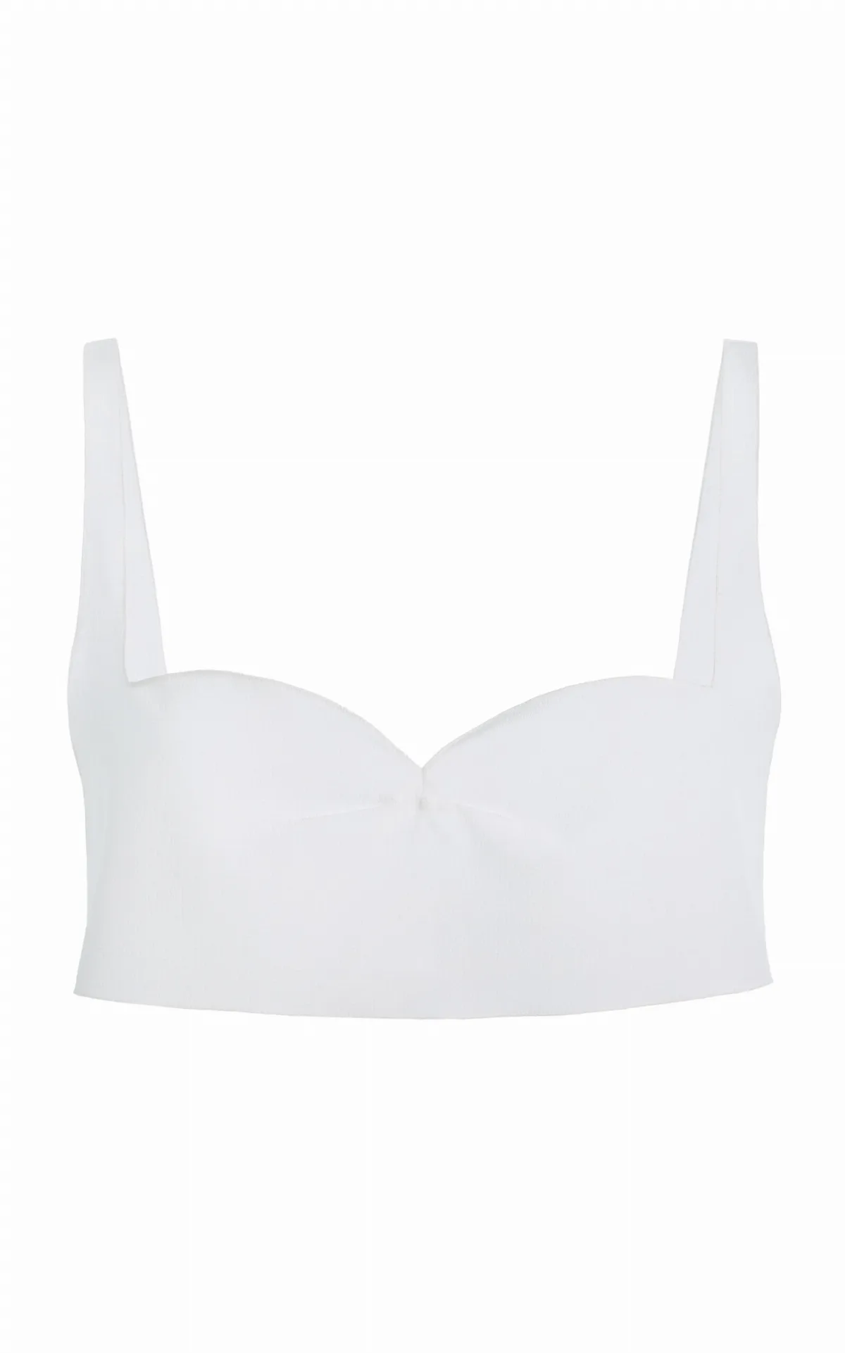 Silk Crepe De Chine Cropped Top by Prada