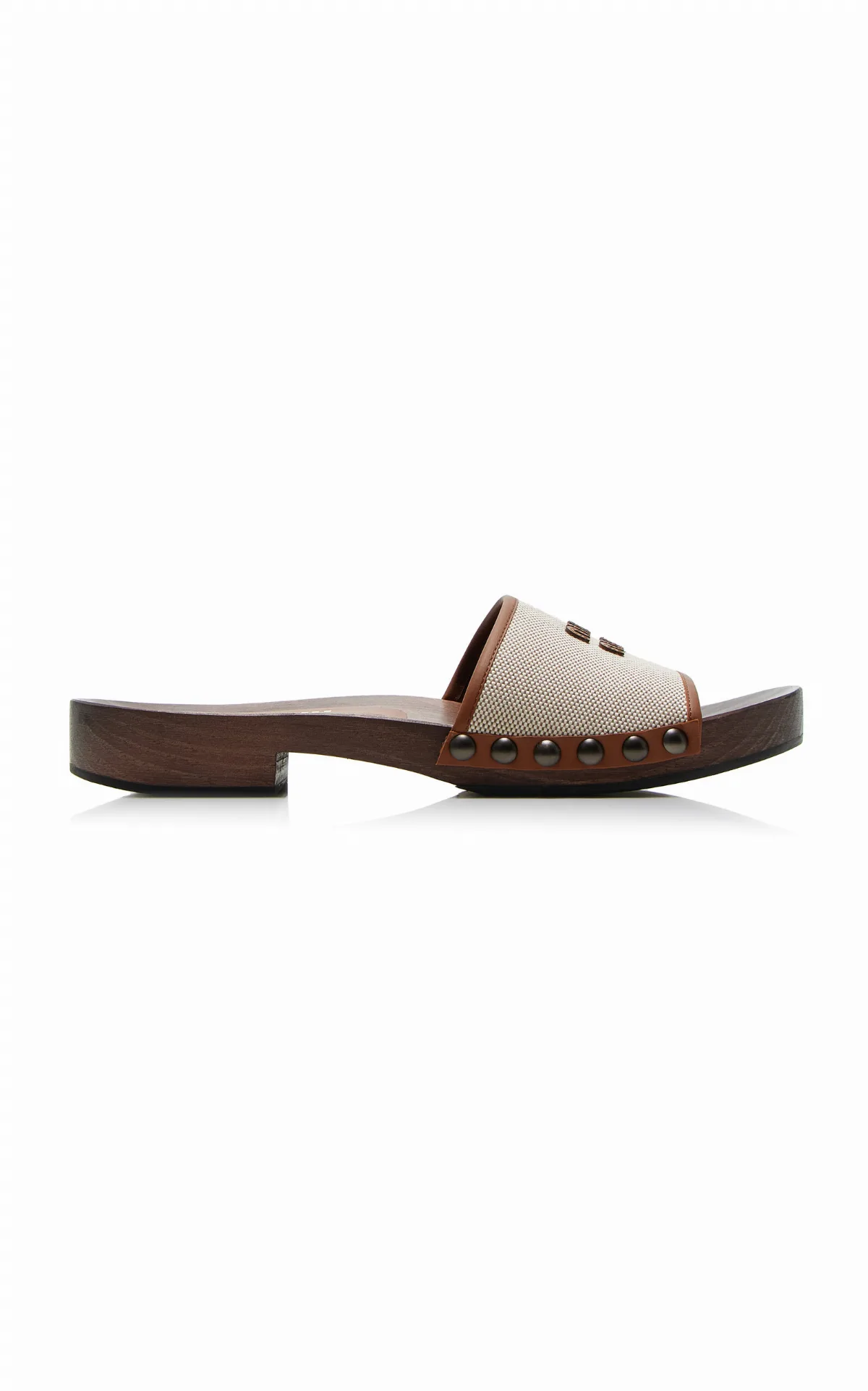 Zoccoli Canvas Clogs by Miu Miu