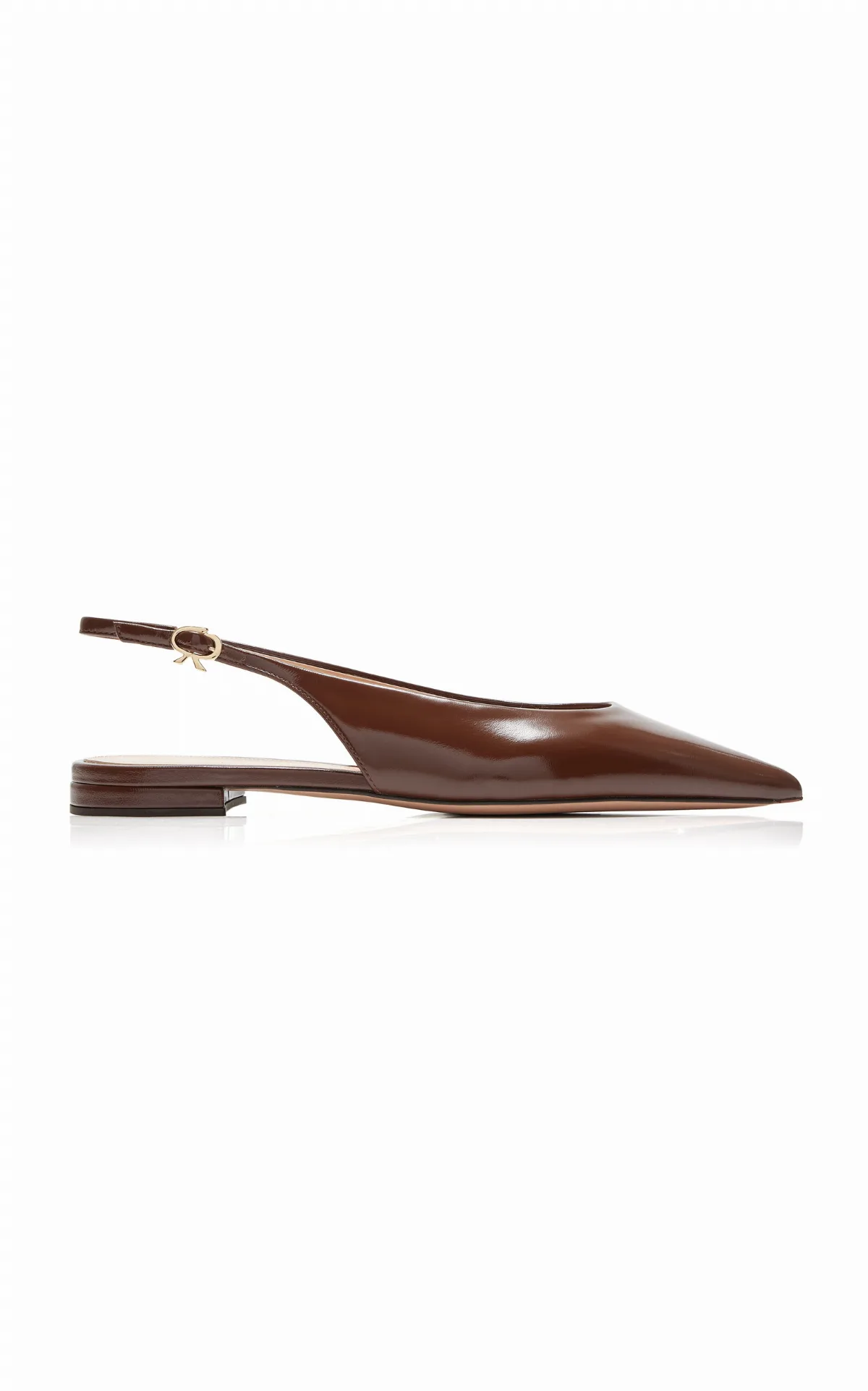Robbie Leather Slingback Flats by Gianvito Rossi