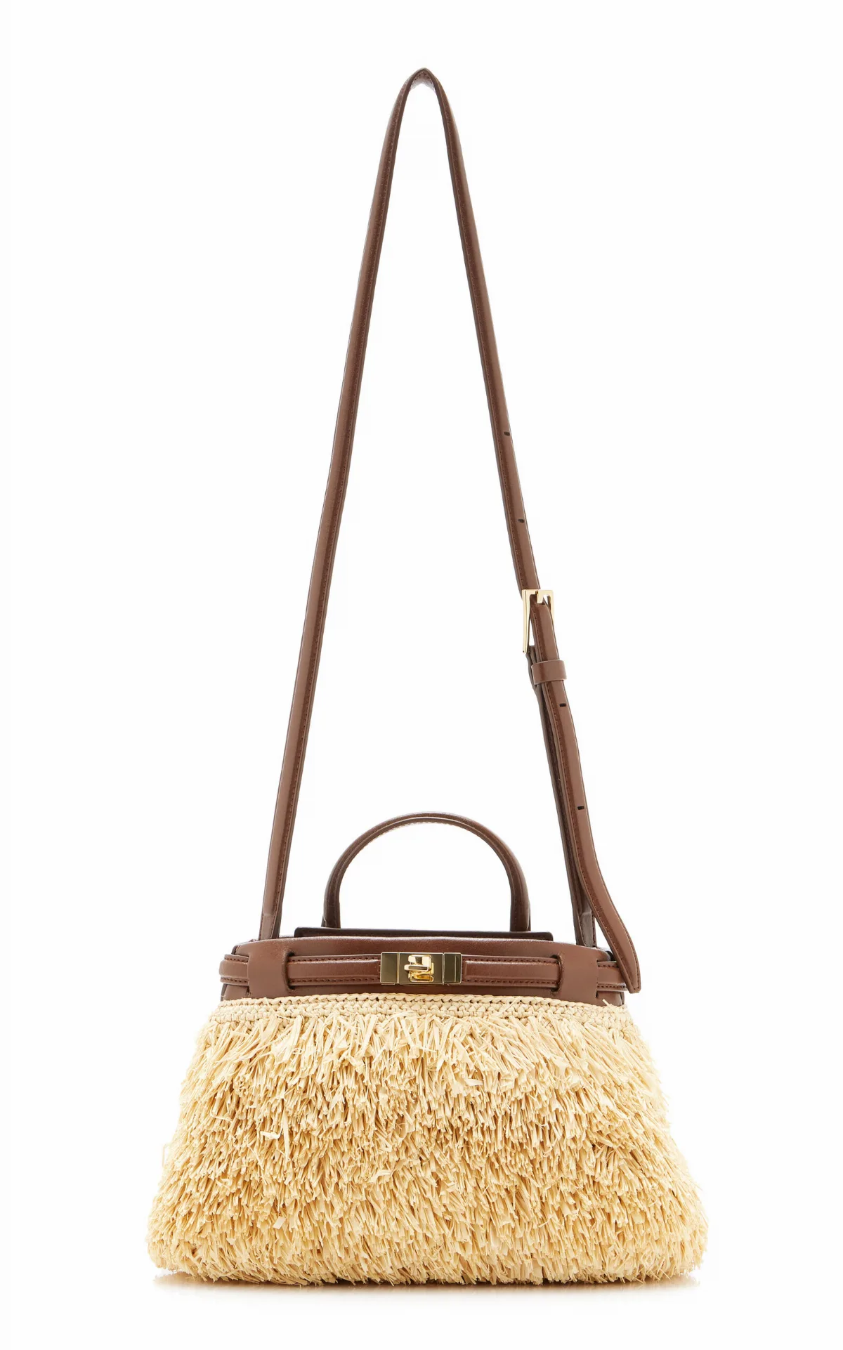 La Isla Mini Leoné Raffia Bag by Janessa Leone