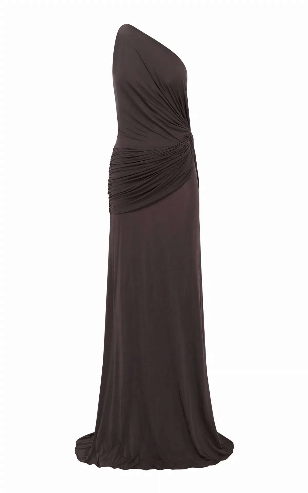 Asymmetric Twisted Jersey Gown