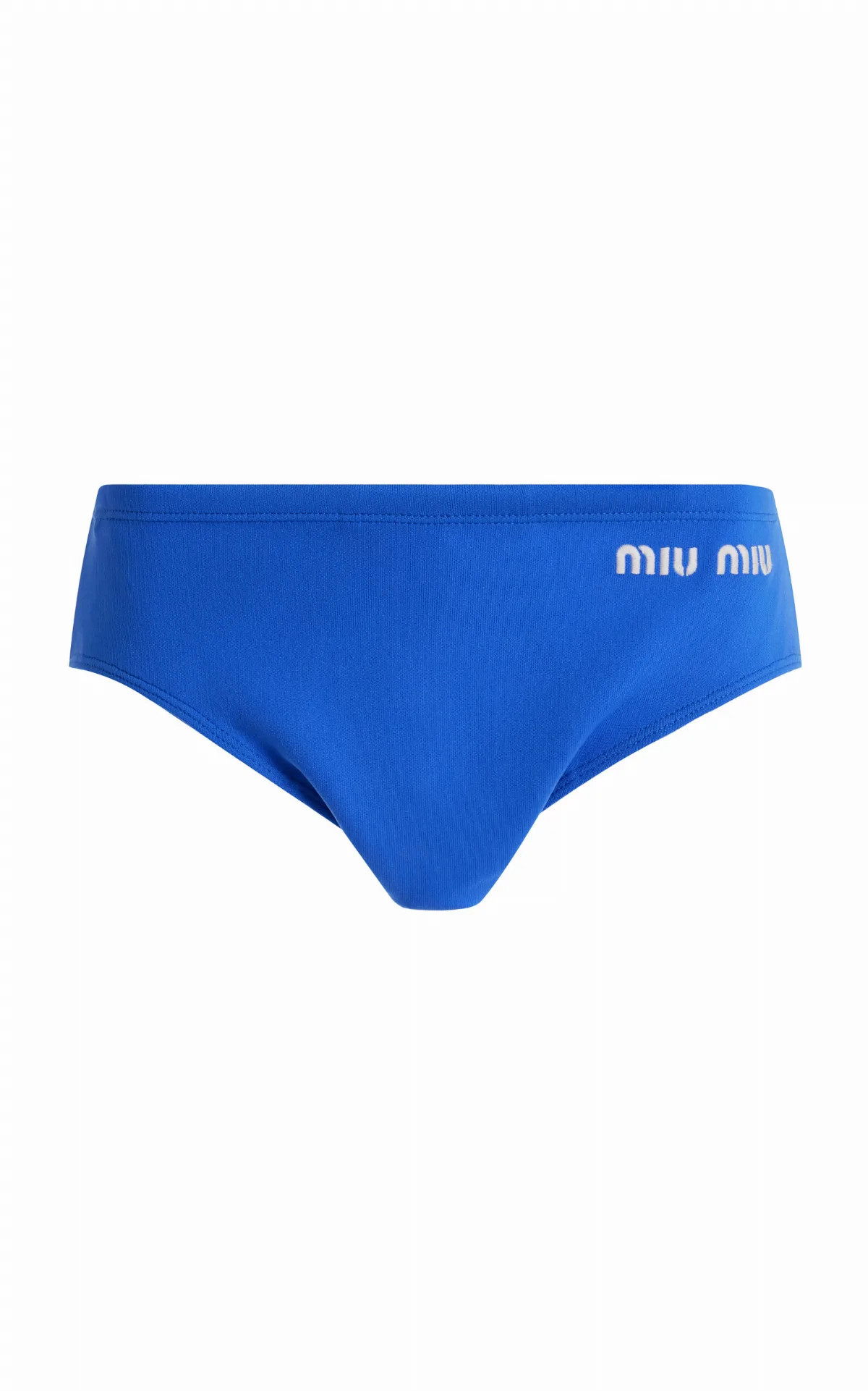 Logo-Knit Nylon Panties by Miu Miu
