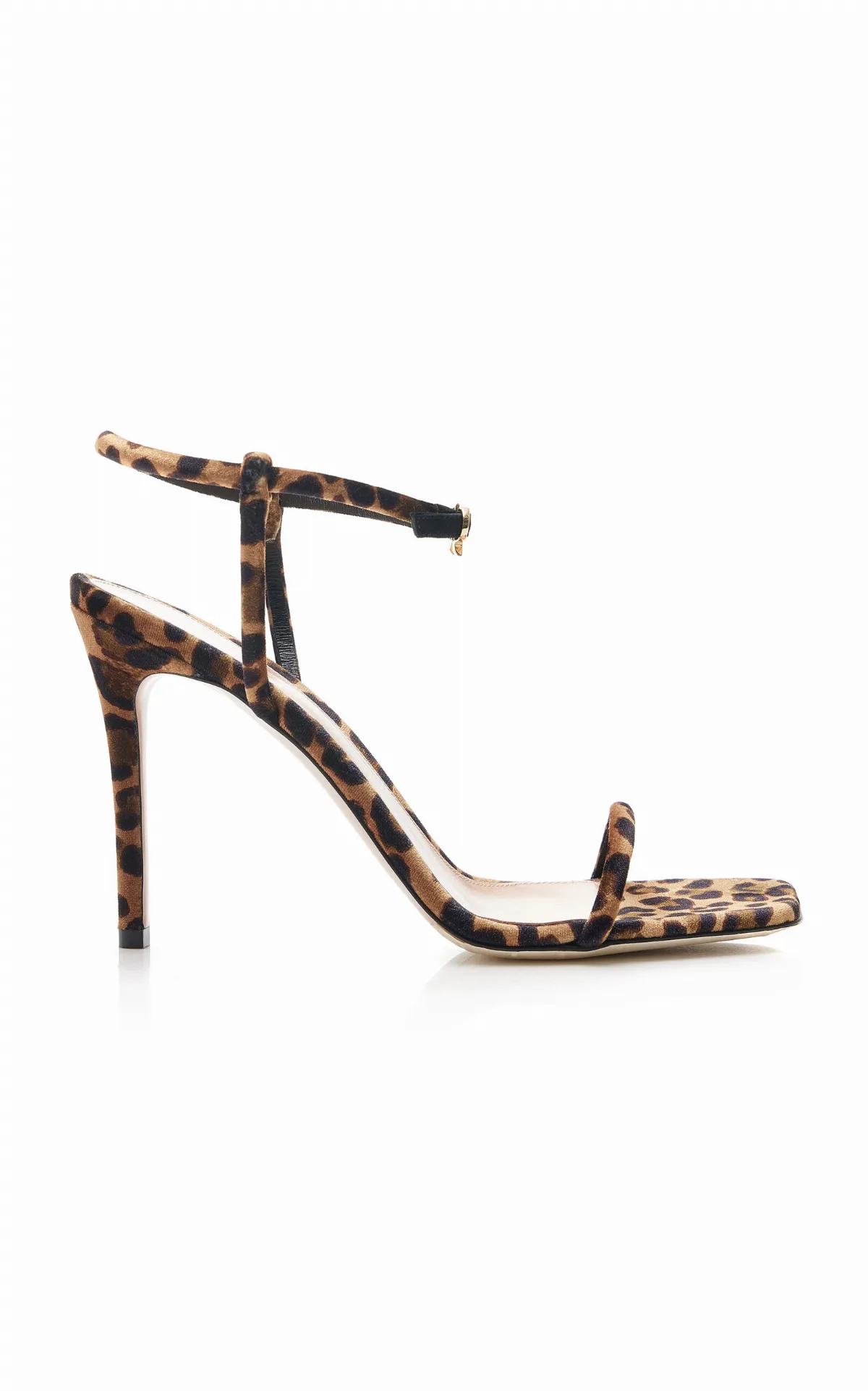Mayfair Leopard Velvet Sandals by Gianvito Rossi