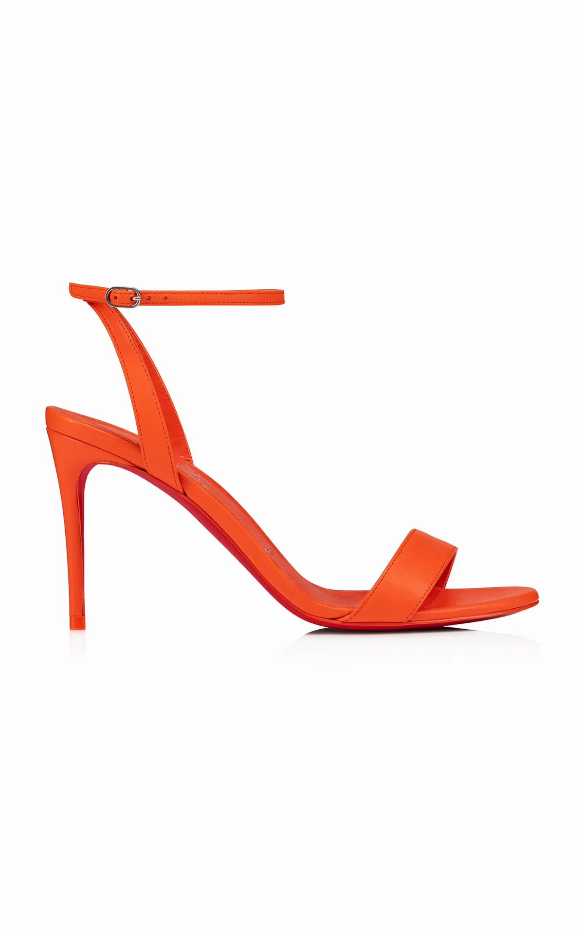 Loubi Girl 85mm Leather Sandals by Christian Louboutin