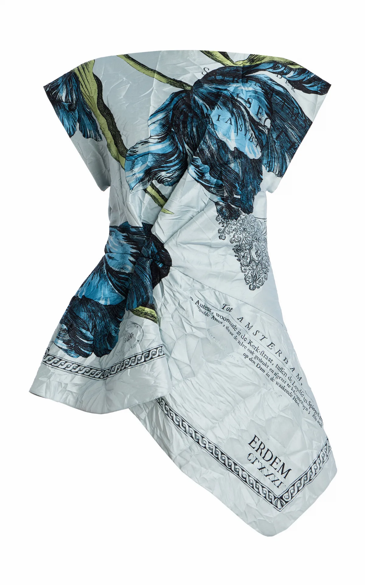 Printed Asymmetric Top by Erdem