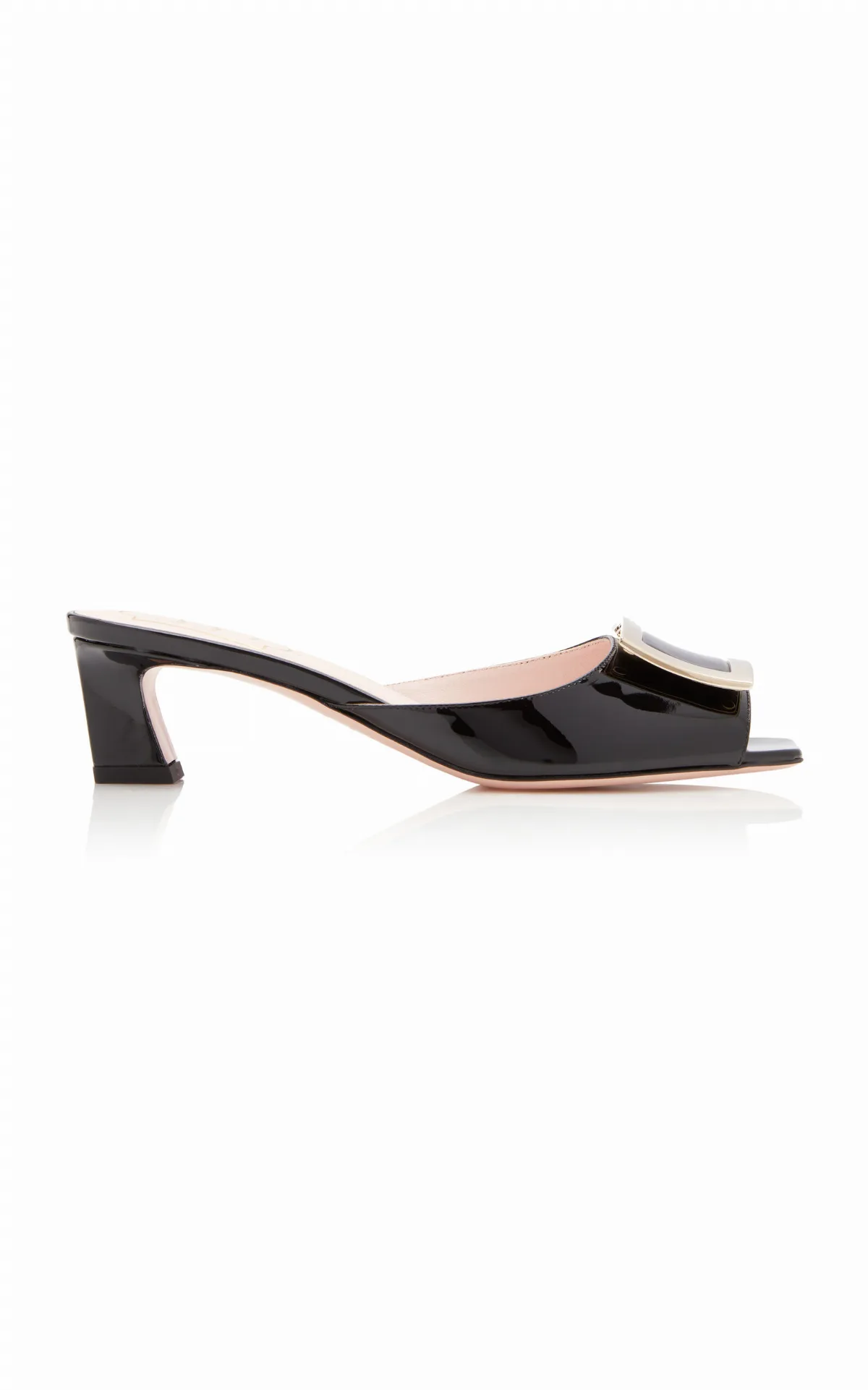 Trompette Patent Leather Mules by Roger Vivier