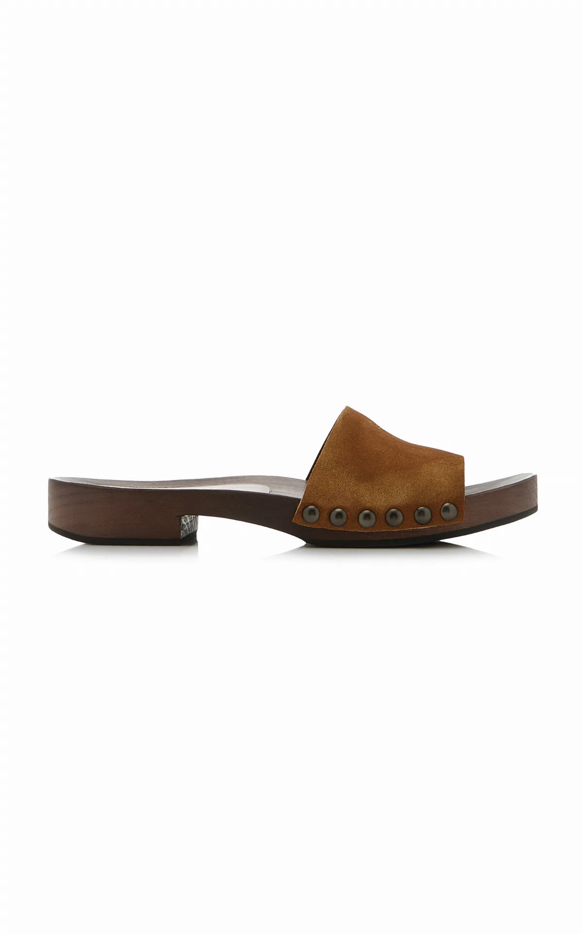 Suede Clogs by Miu Miu