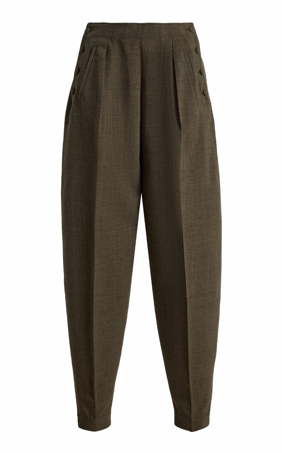 Taylor Wool-Blend Barrel-Leg Pants by DARKPARK