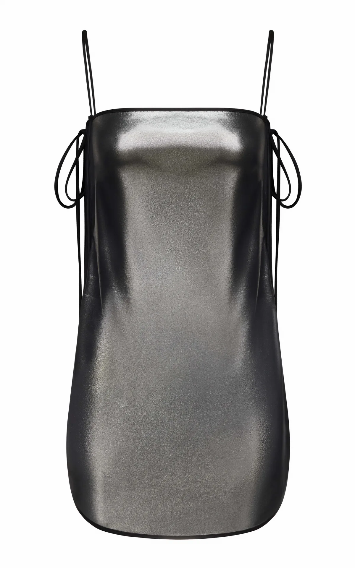 Summer Bones Foiled Silk Mini Dress by Temily