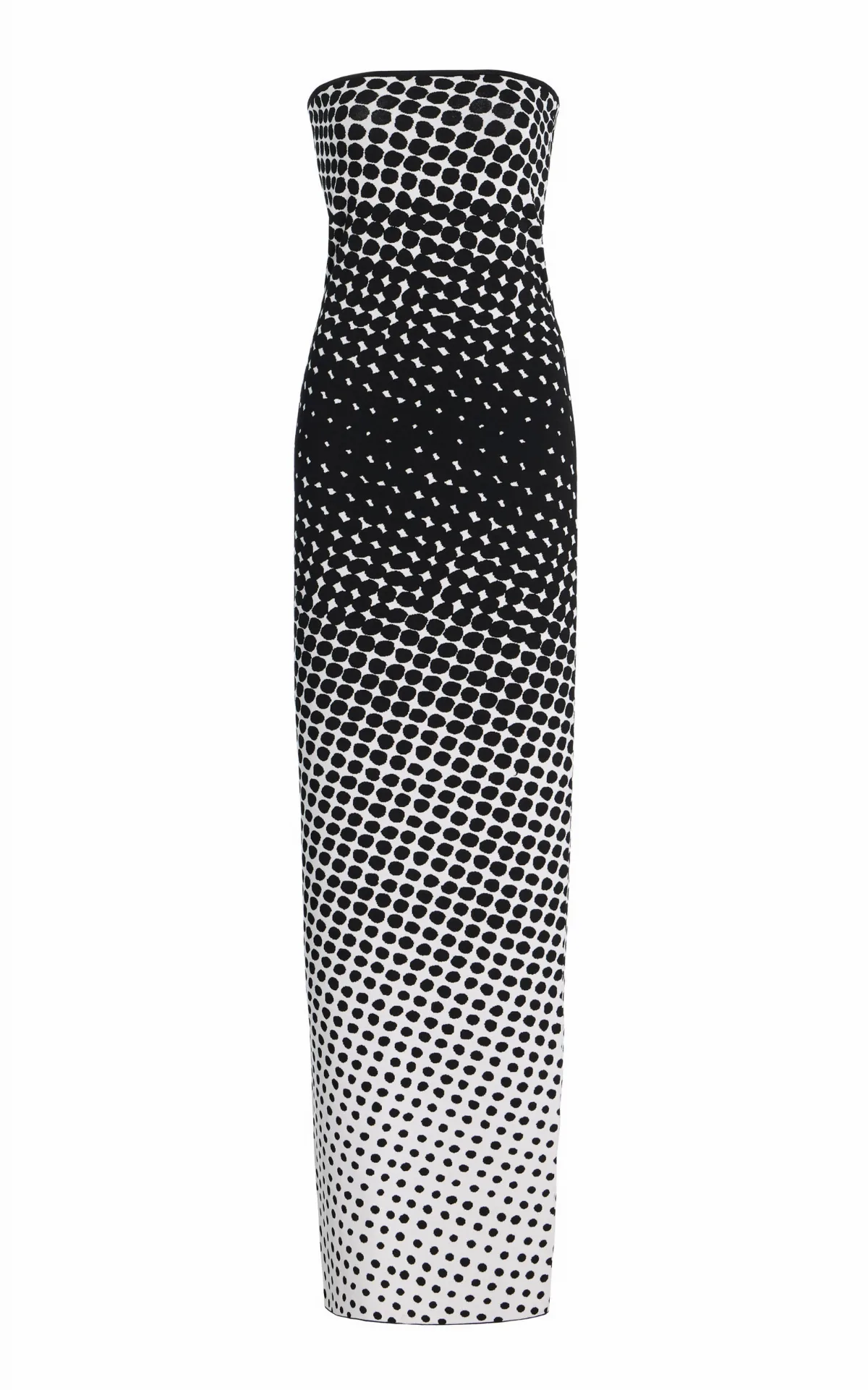 Wiggle-Dot Knit Maxi Column Dress by Christopher John Rogers