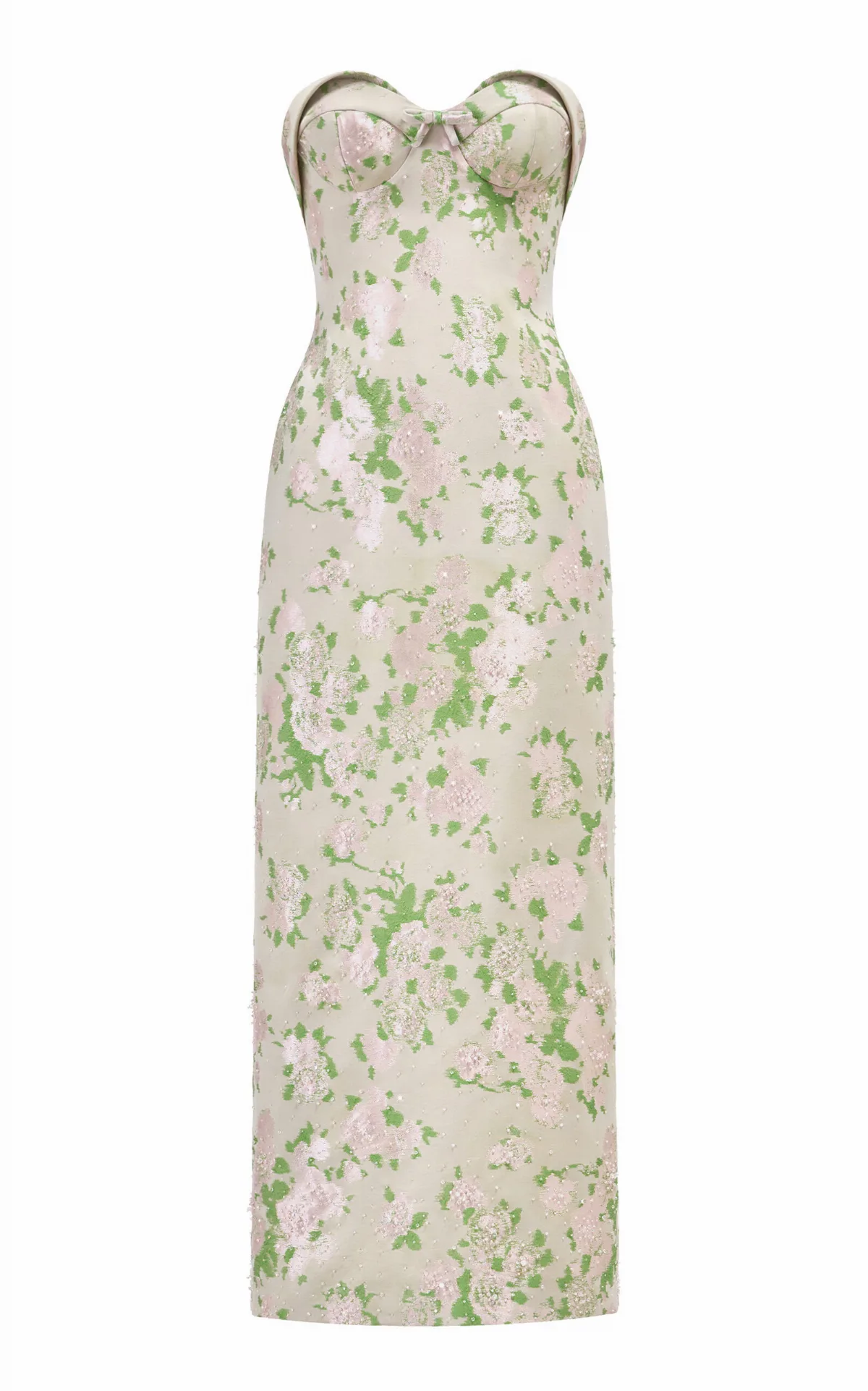Silk-Blend Corset Midi Dress by MONTSAND