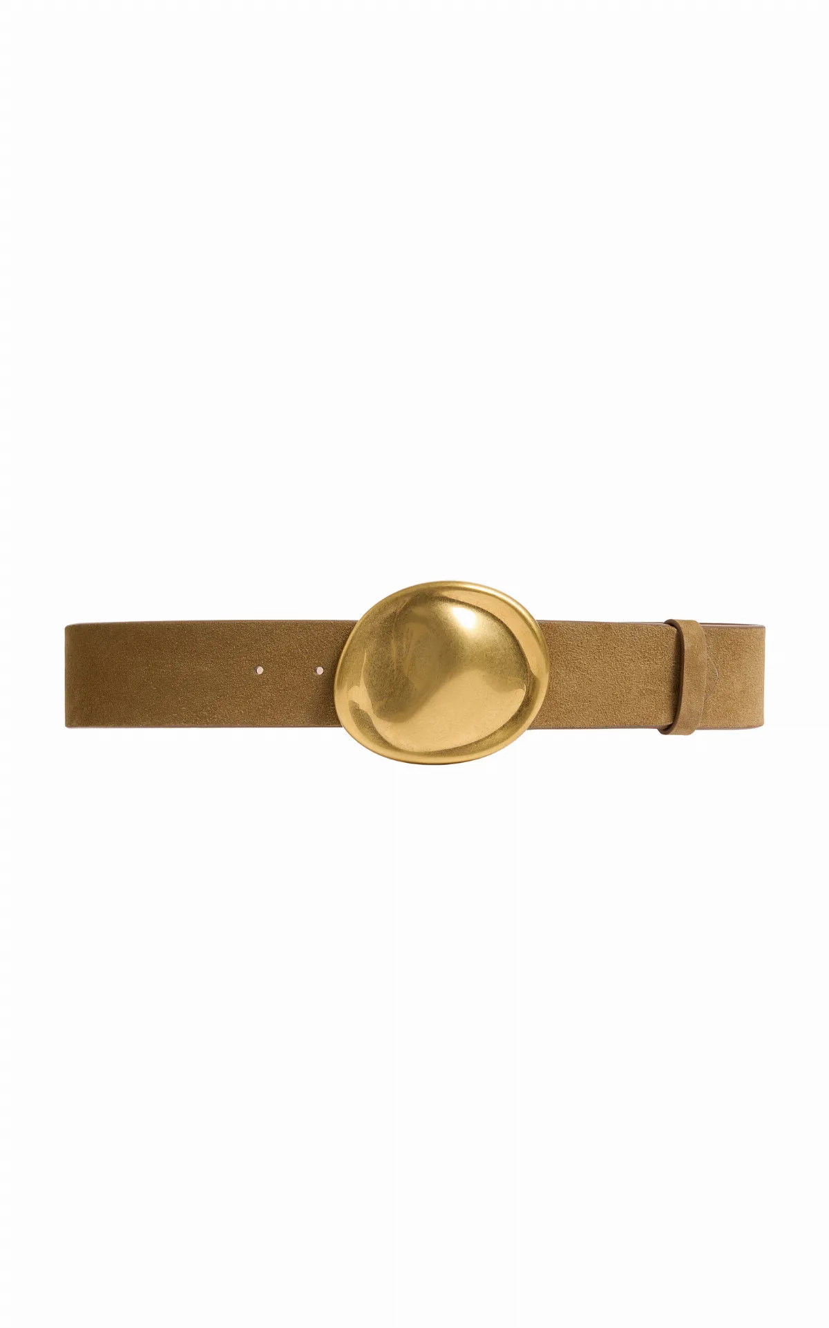 Keefe Suede Belt by Khaite