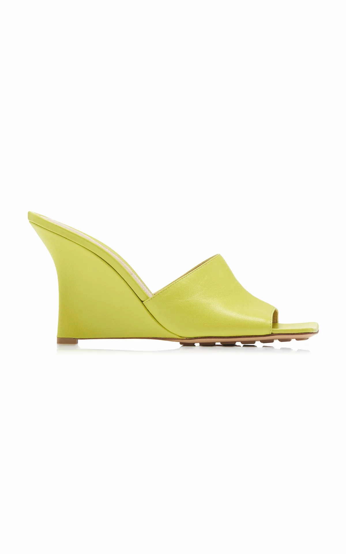 Stretch Wedge Lounge Leather Mules by Bottega Veneta