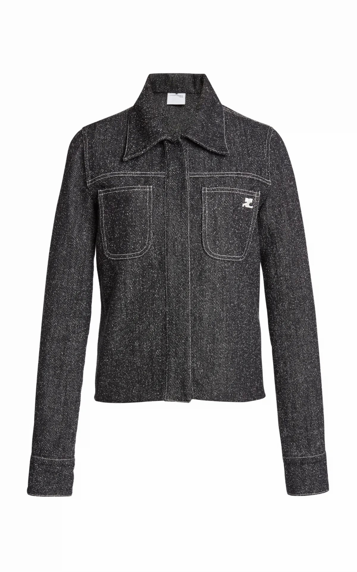 Denim Tweed Overshirt by Courrèges