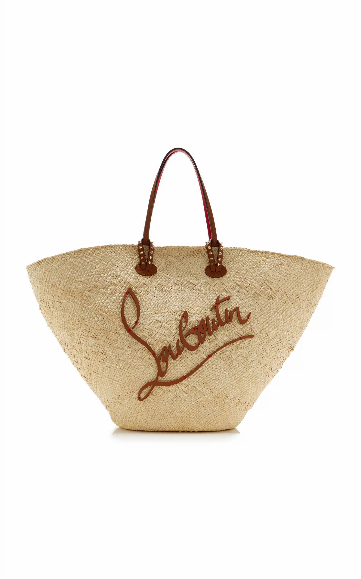 Cabata Large Raffia Basket Bag by Christian Louboutin