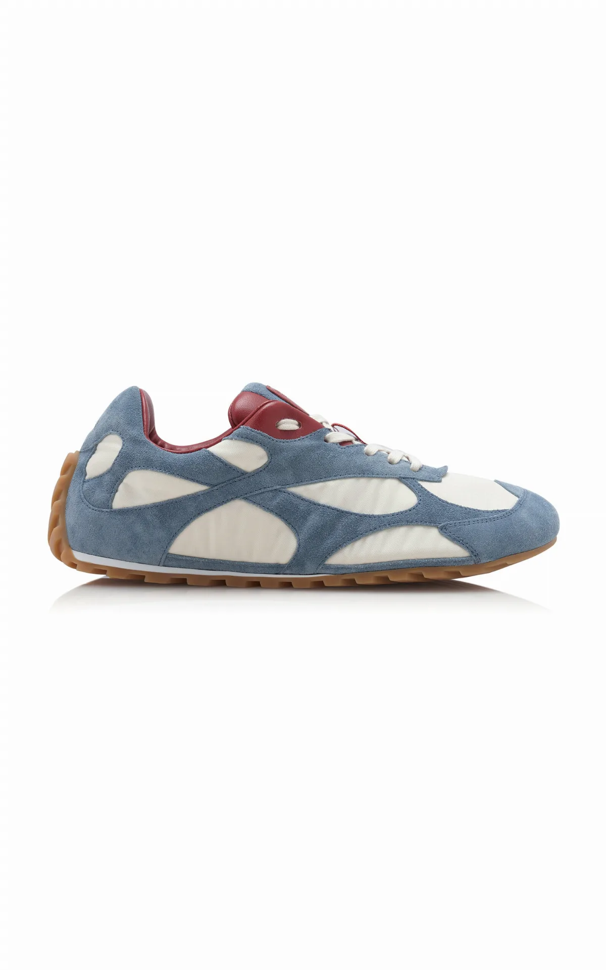Orbit Suede and Mesh Sneakers by Bottega Veneta
