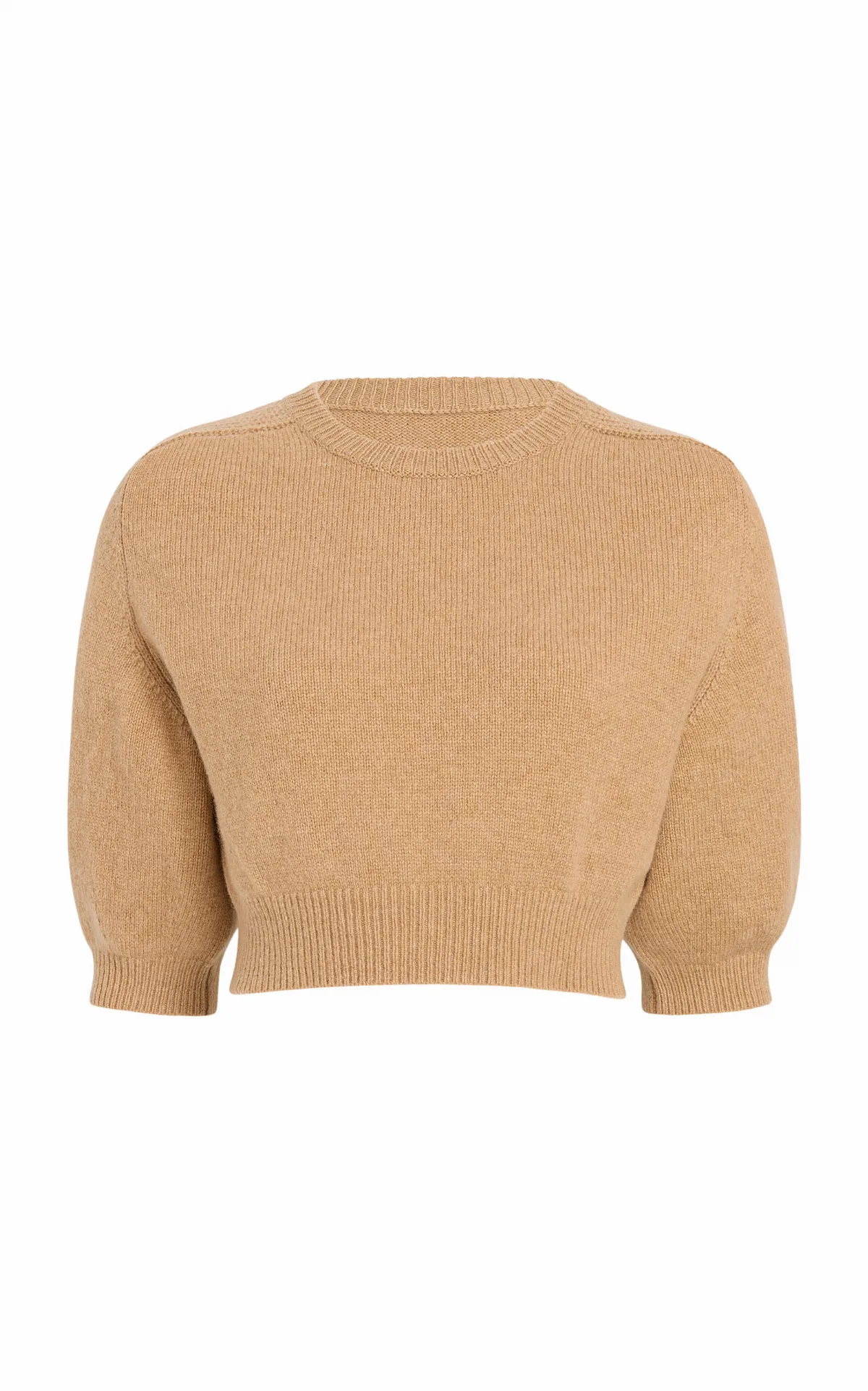 Lorelai Cropped Wool-Cashmere Sweater by Khaite
