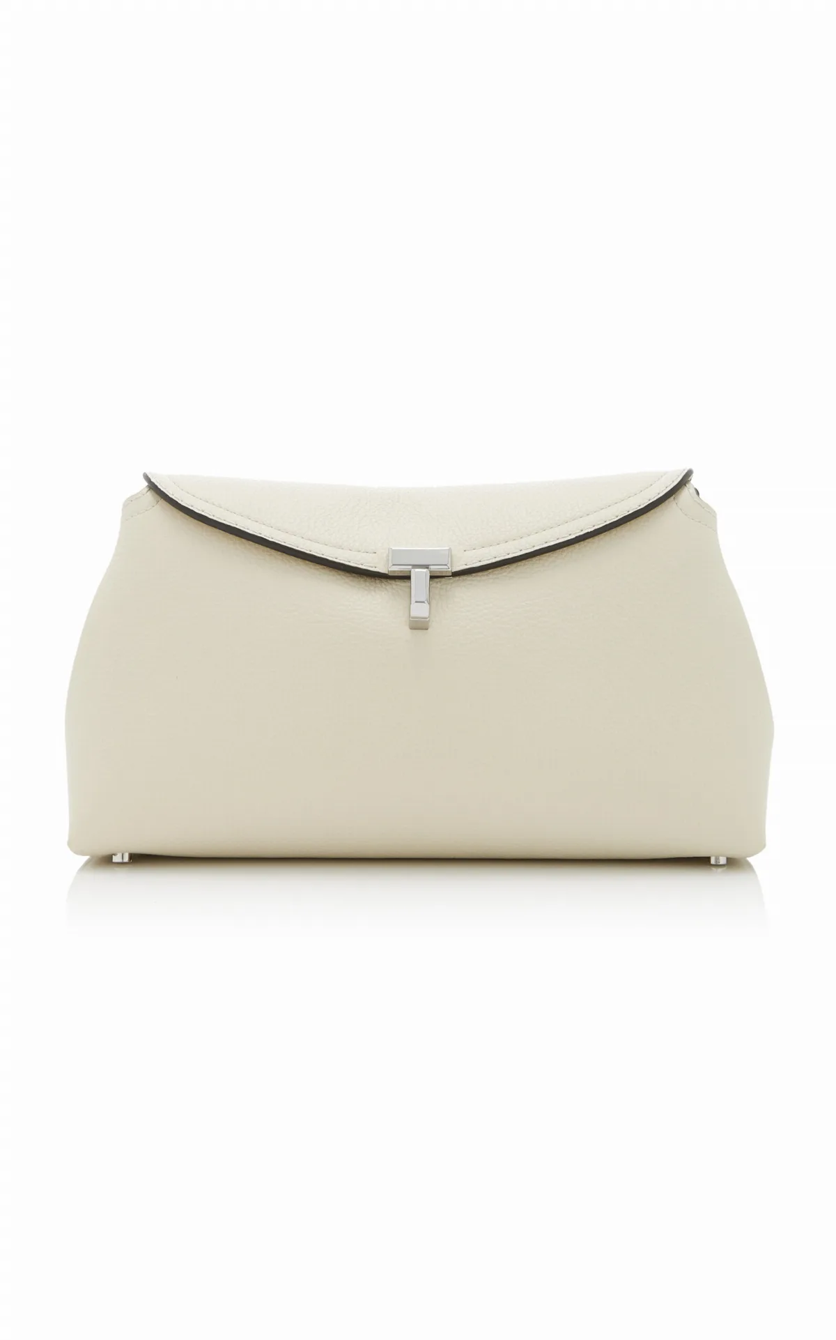 T-Lock Leather Clutch