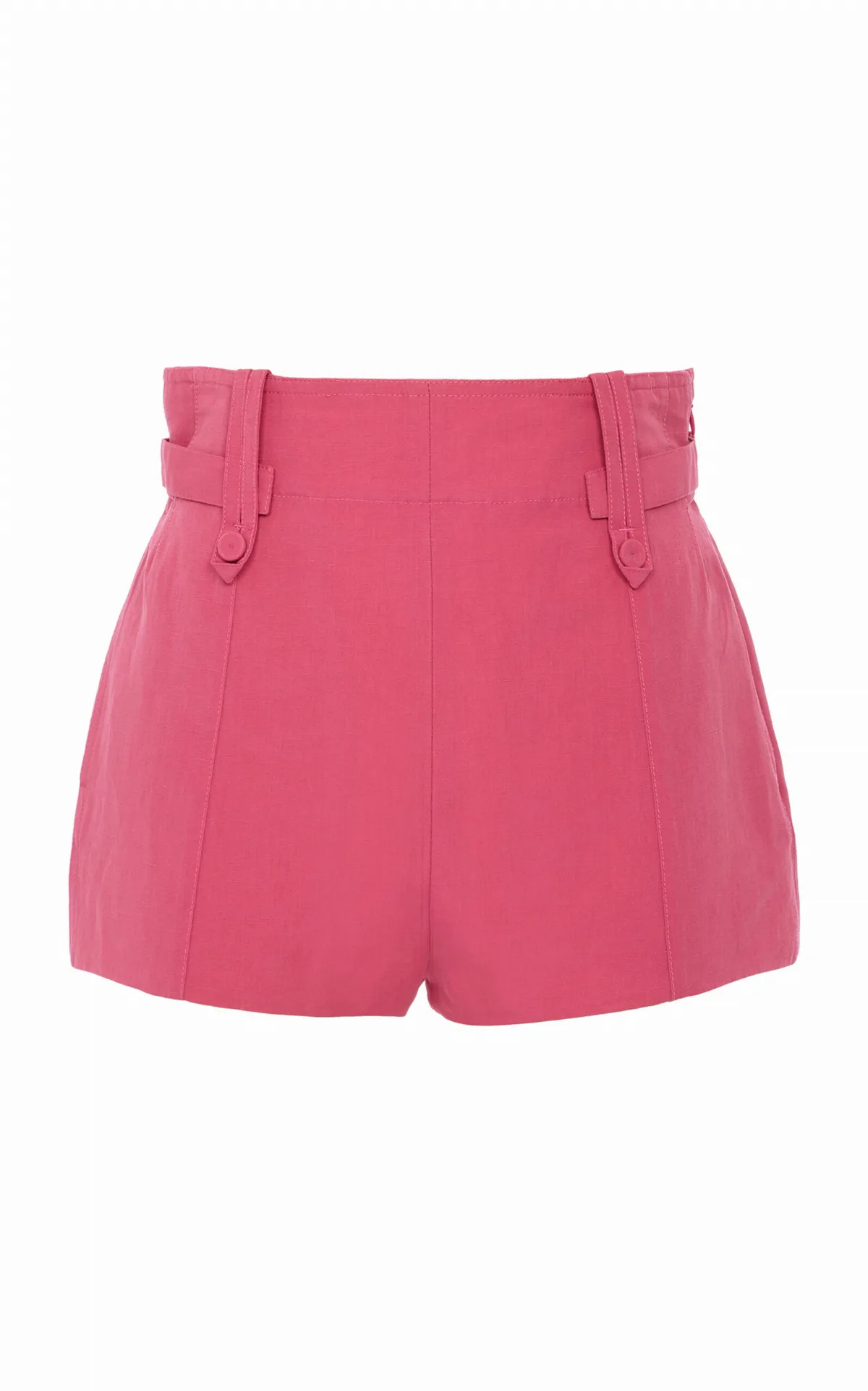 High-Rise Linen-Blend Shorts by Chloé