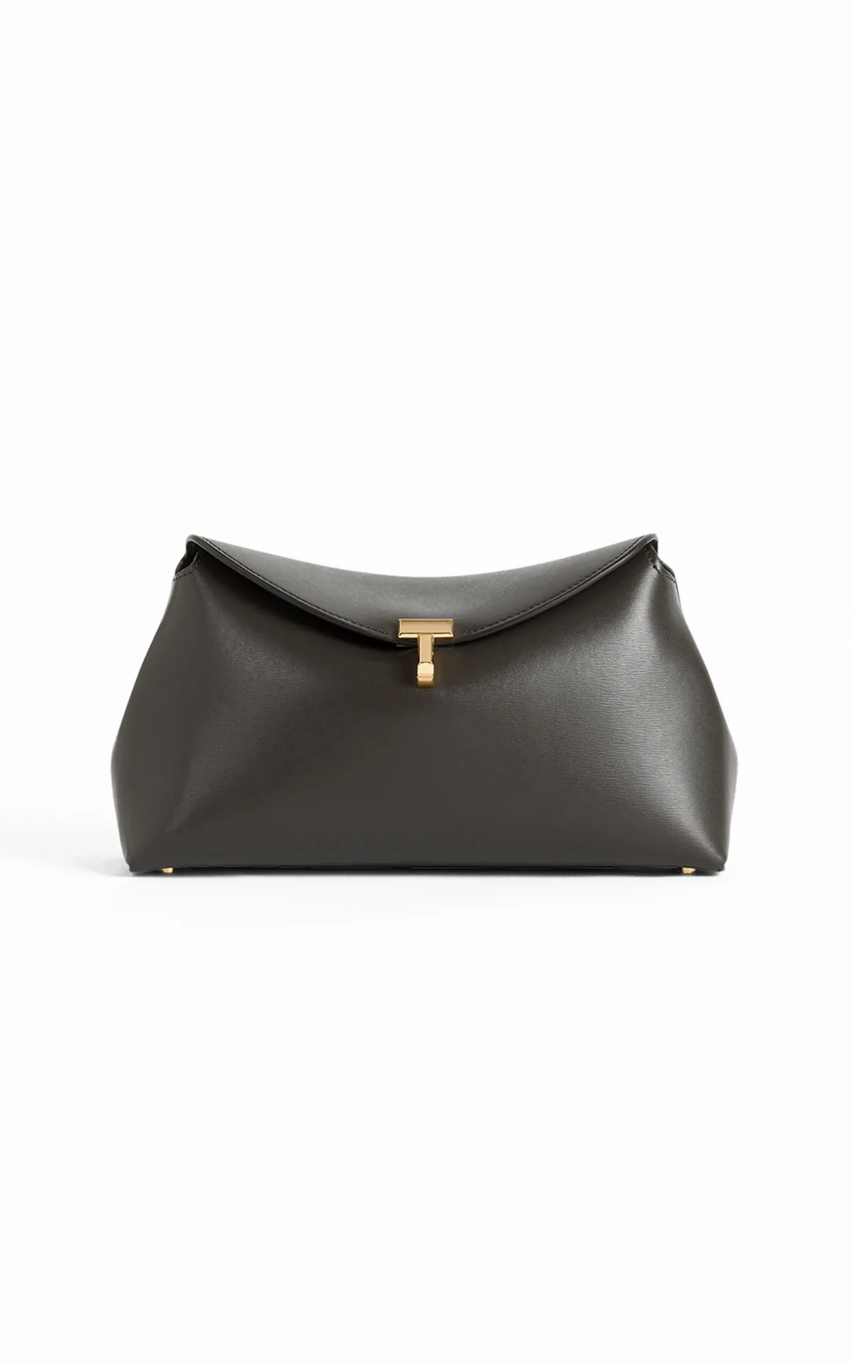 T-Lock Leather Clutch
