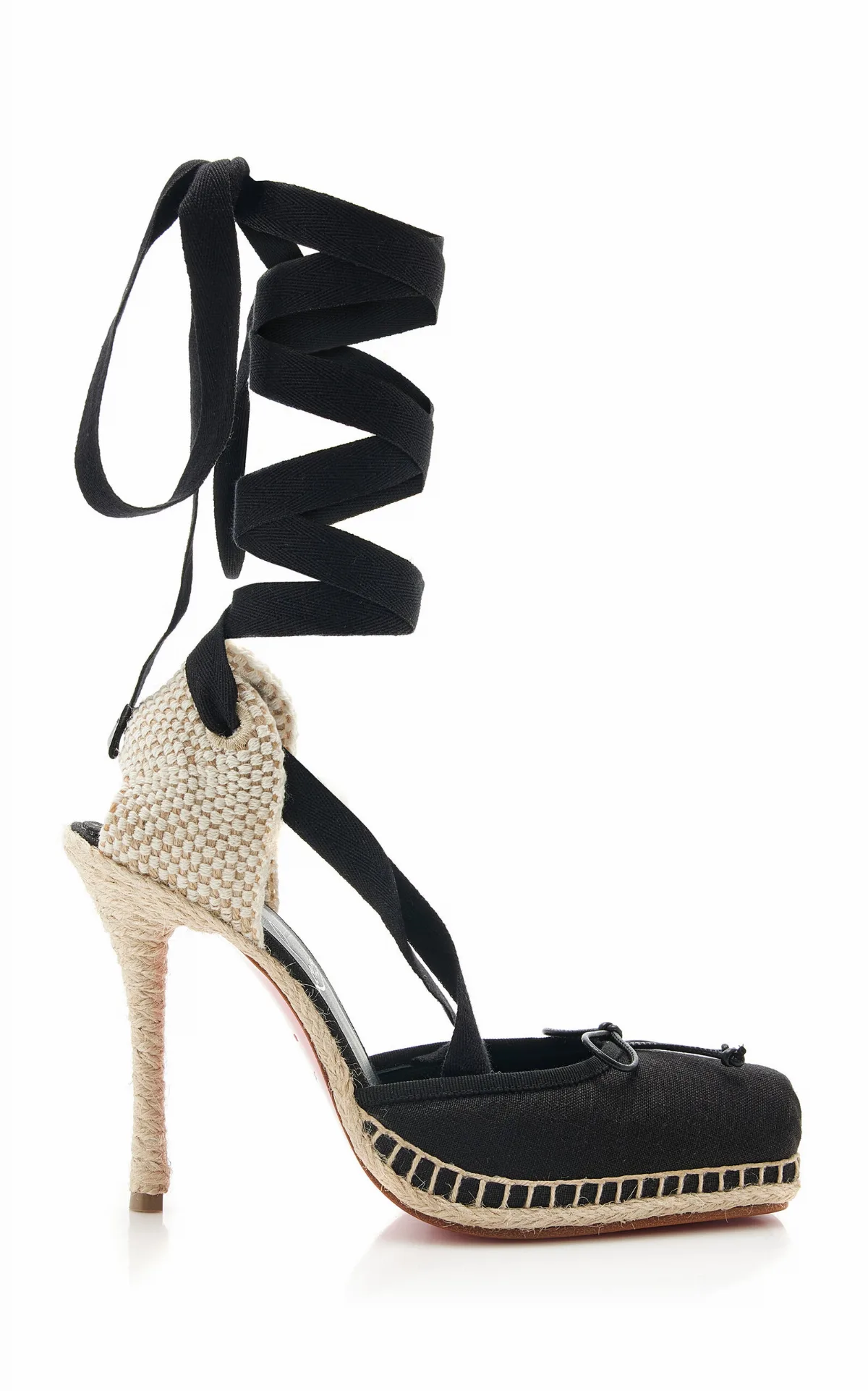 Cassiadrilla 100mm Linen Espadrille Pumps by Christian Louboutin