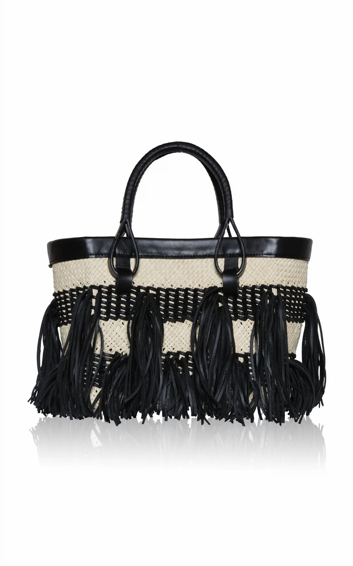 Alcázar Natural Palm Mini Tote Bag by Johanna Ortiz