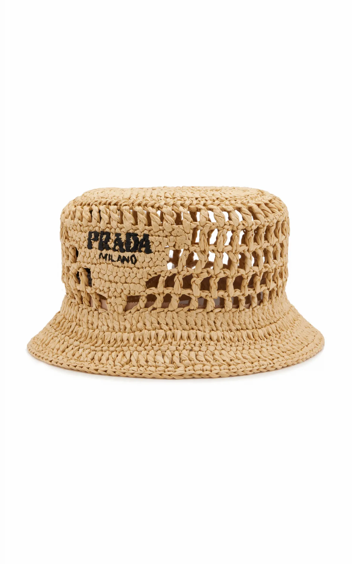 Raffia Bucket Hat by Prada