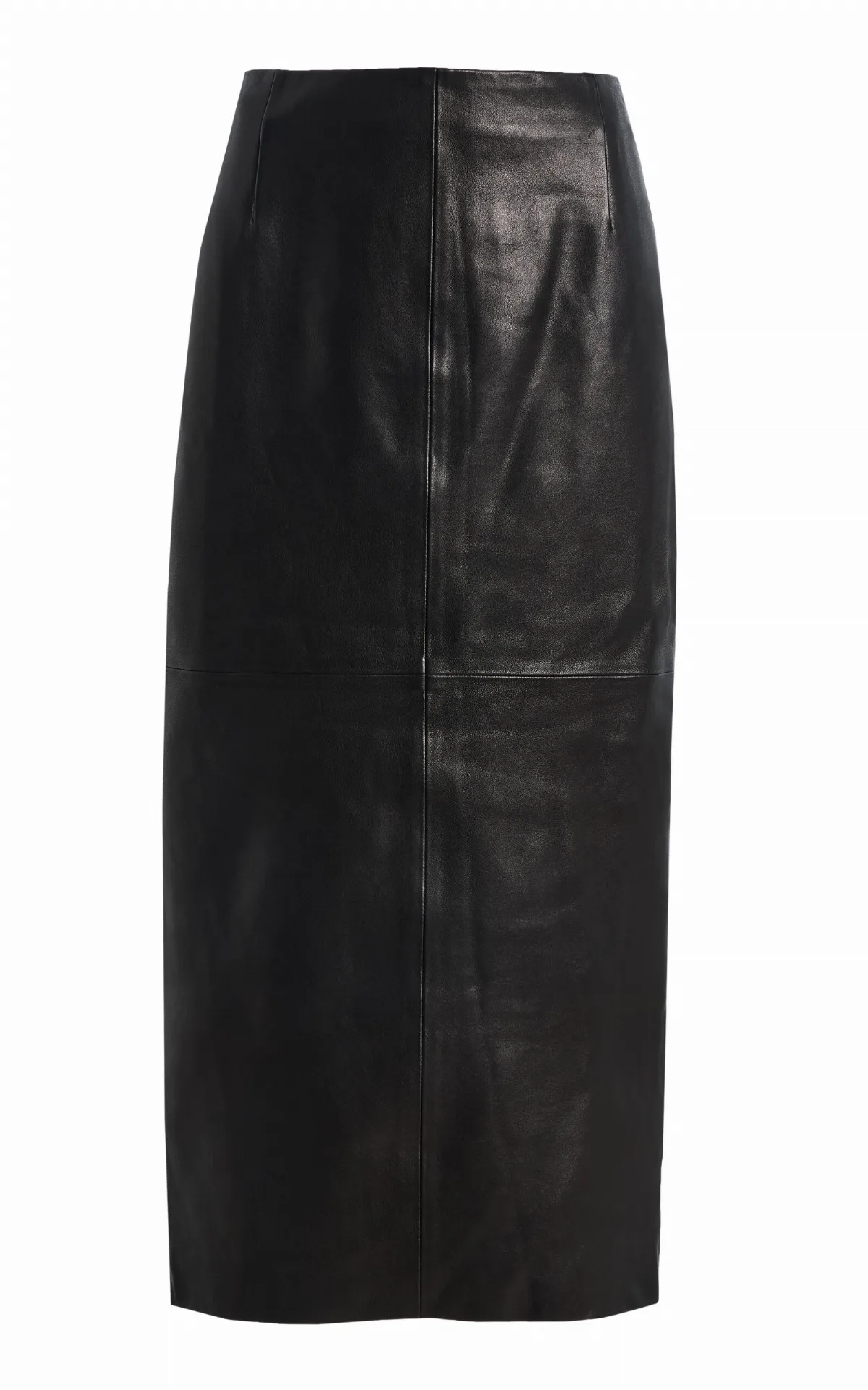 Selly Leather Midi Skirt