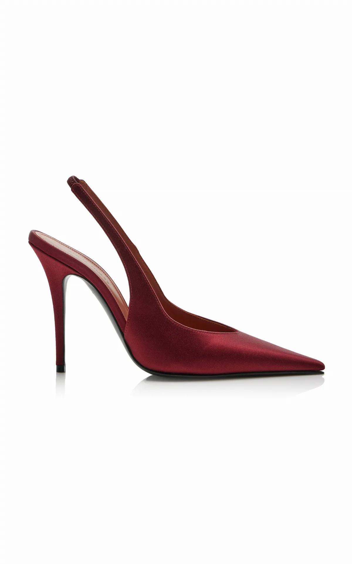 Anok Satin Slingback Pumps by Amina Muaddi