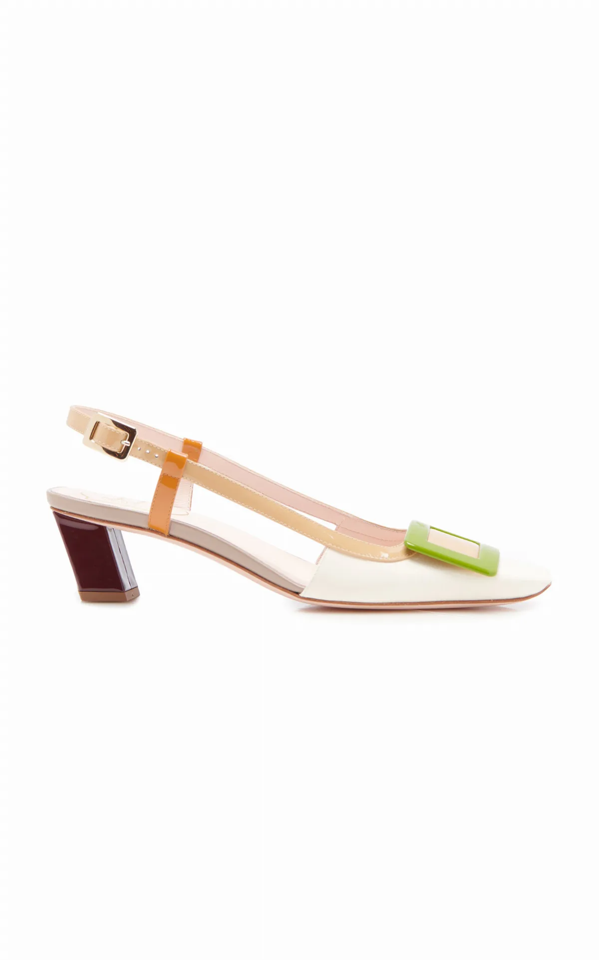 Belle Vivier Patent Leather Slingback Pumps