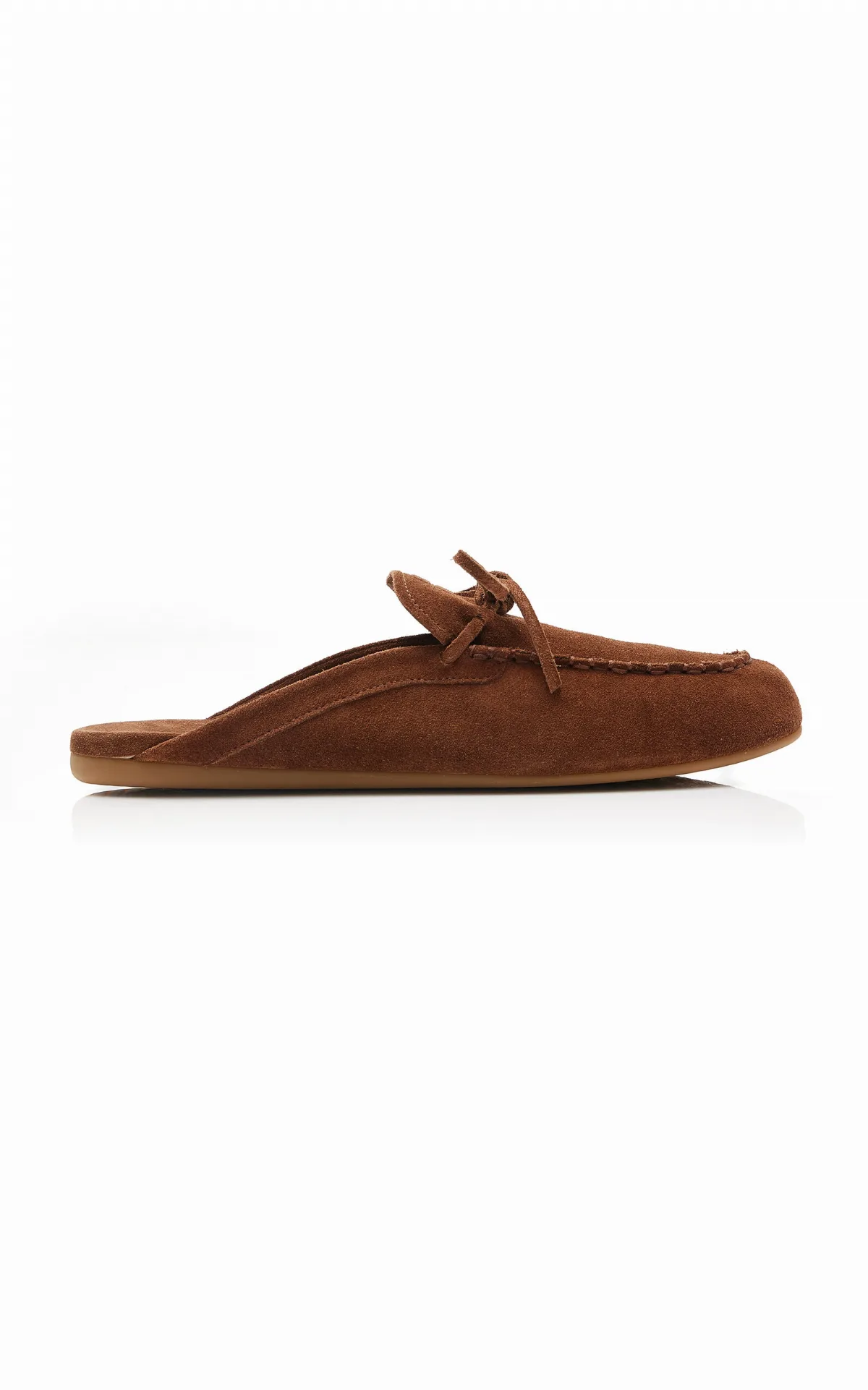 Suede Loafer Mules by Miu Miu