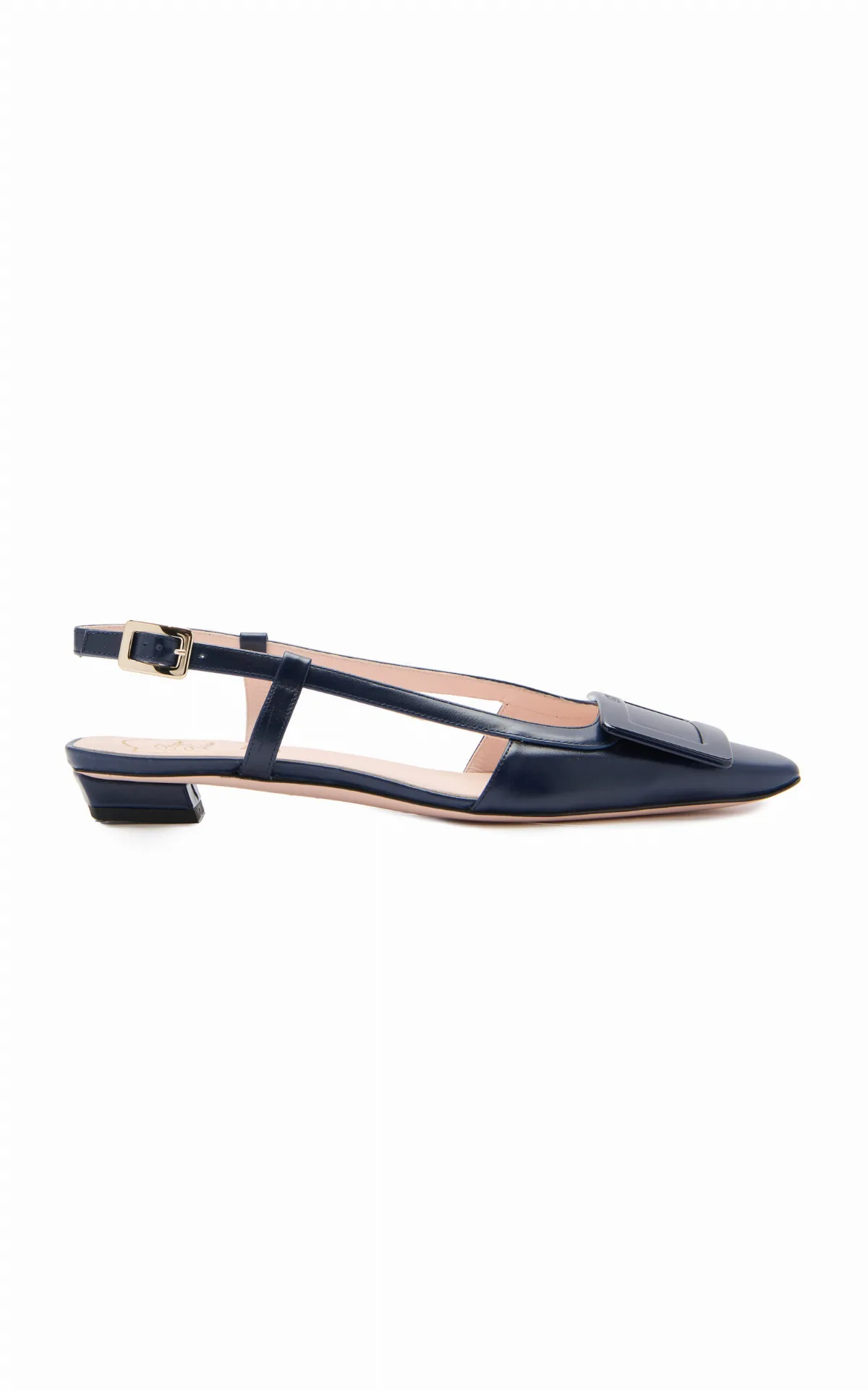 Belle Vivier Leather Slingback Flats by Roger Vivier
