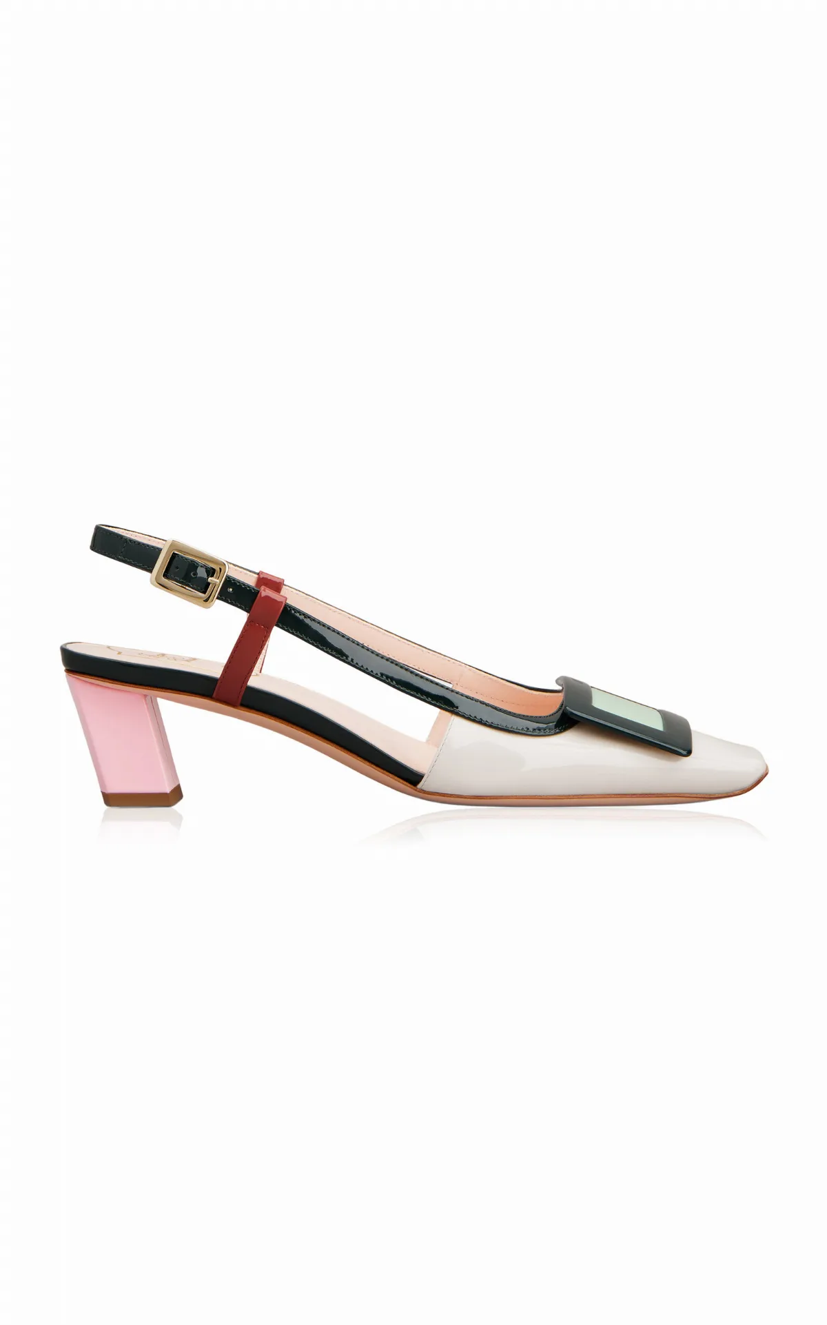 Belle Vivier Leather Slingback Pumps by Roger Vivier