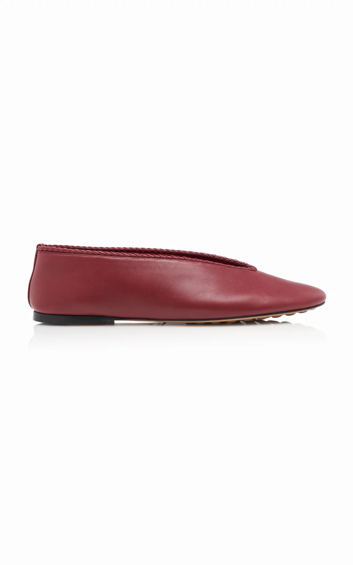 Leather Ballet Flats by Bottega Veneta