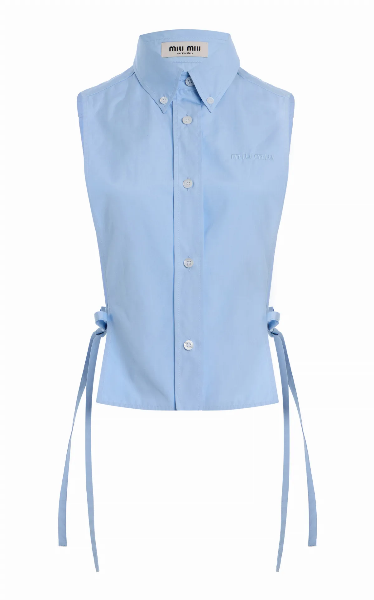 Cotton Poplin Top by Miu Miu