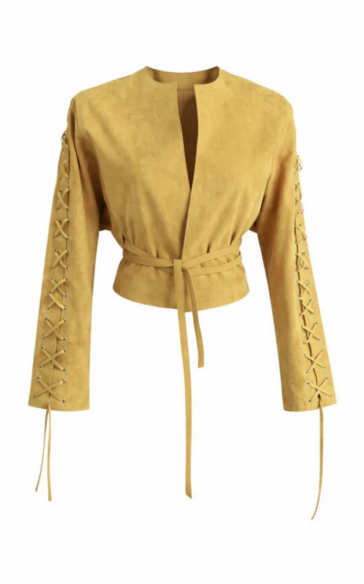 Jockey Suede Lace-Up Jacket by ZUT