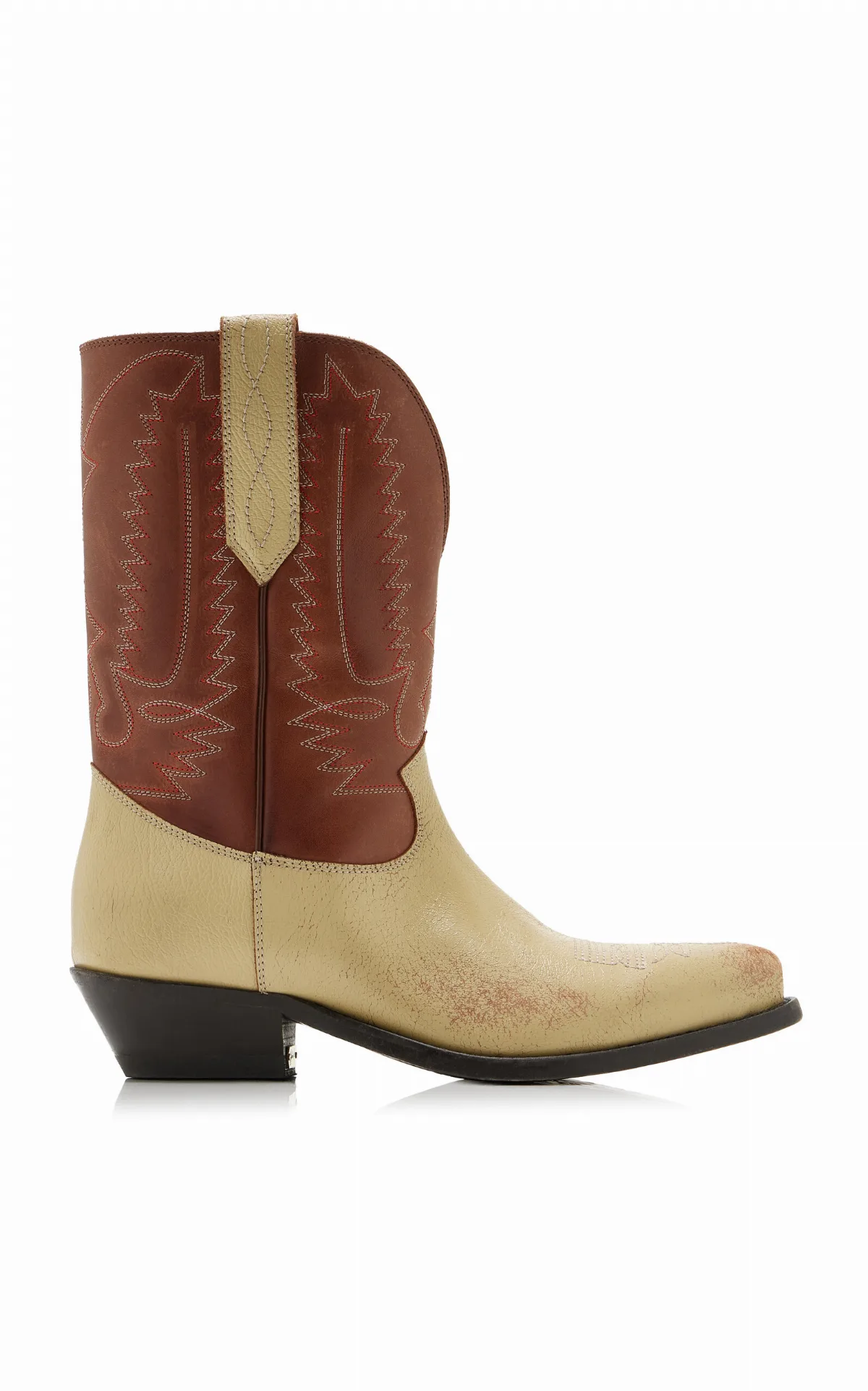 Wish Star Low Leather Boots by Golden Goose